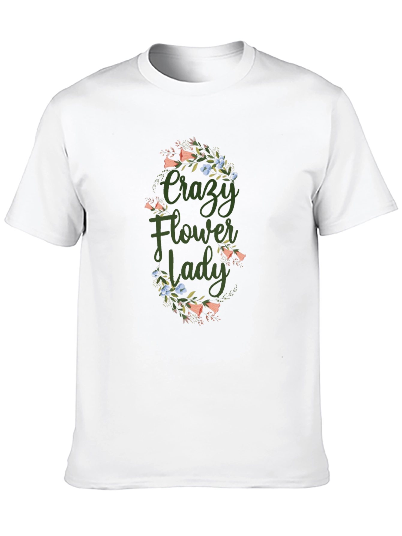 Crazy Flower Lady Graphic Tee