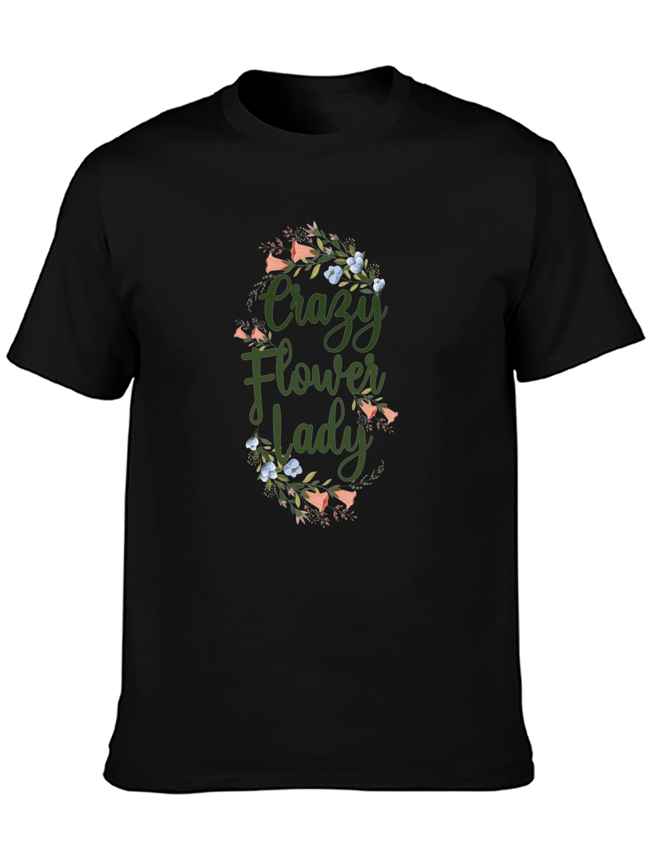 Crazy Flower Lady Graphic Tee