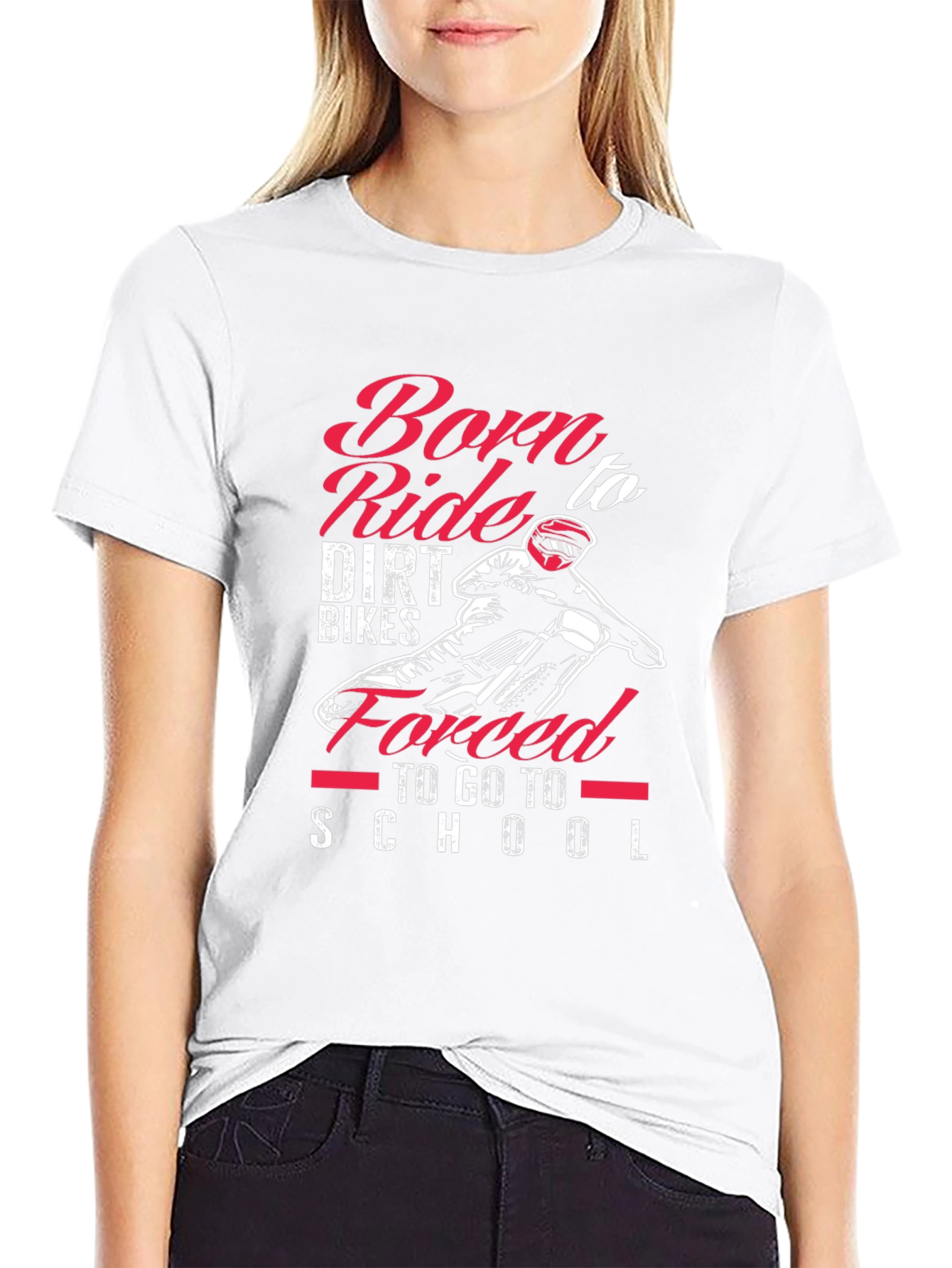 Born to Ride Dirt Bikes Graphic Tee