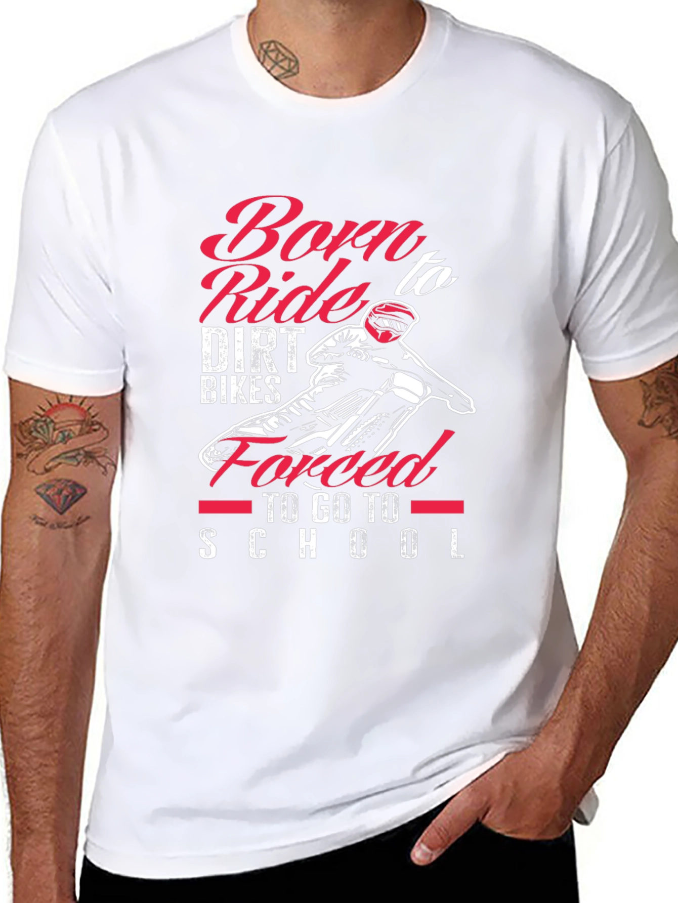 Born to Ride Dirt Bikes Graphic Tee