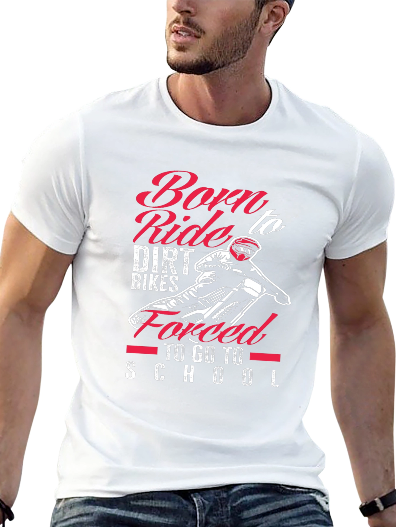 Born to Ride Dirt Bikes Graphic Tee