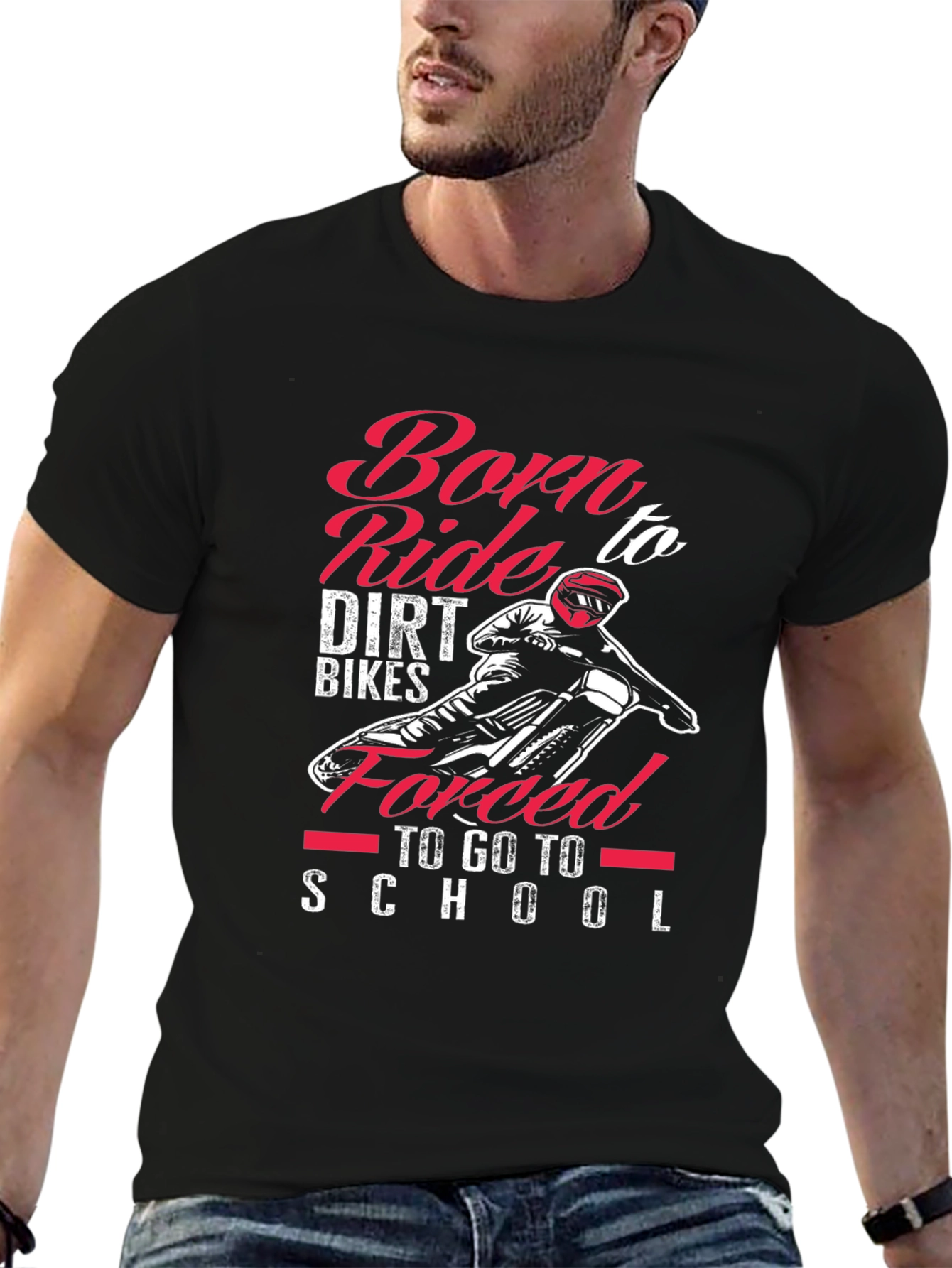 Born to Ride Dirt Bikes Graphic Tee