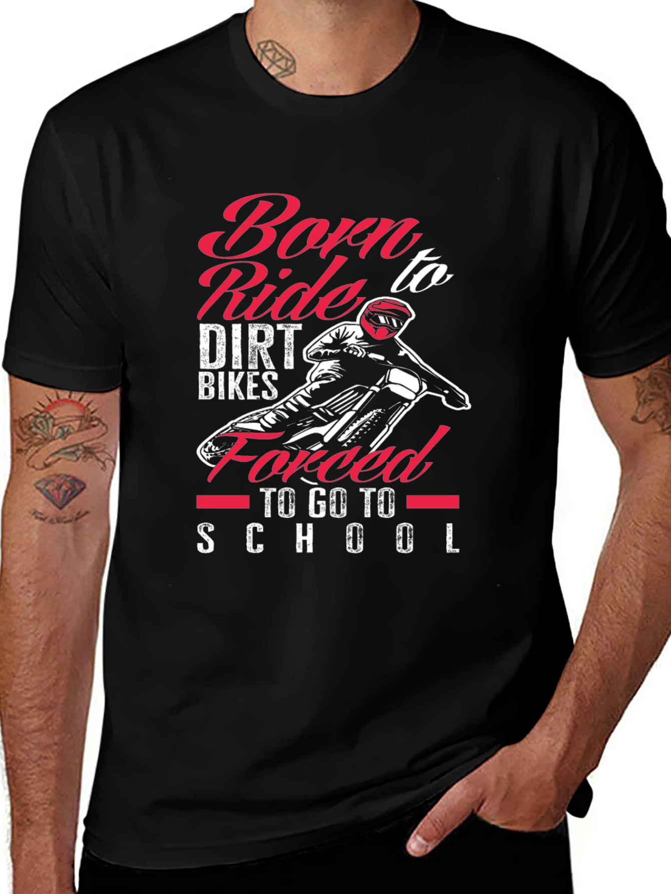 Born to Ride Dirt Bikes Graphic Tee