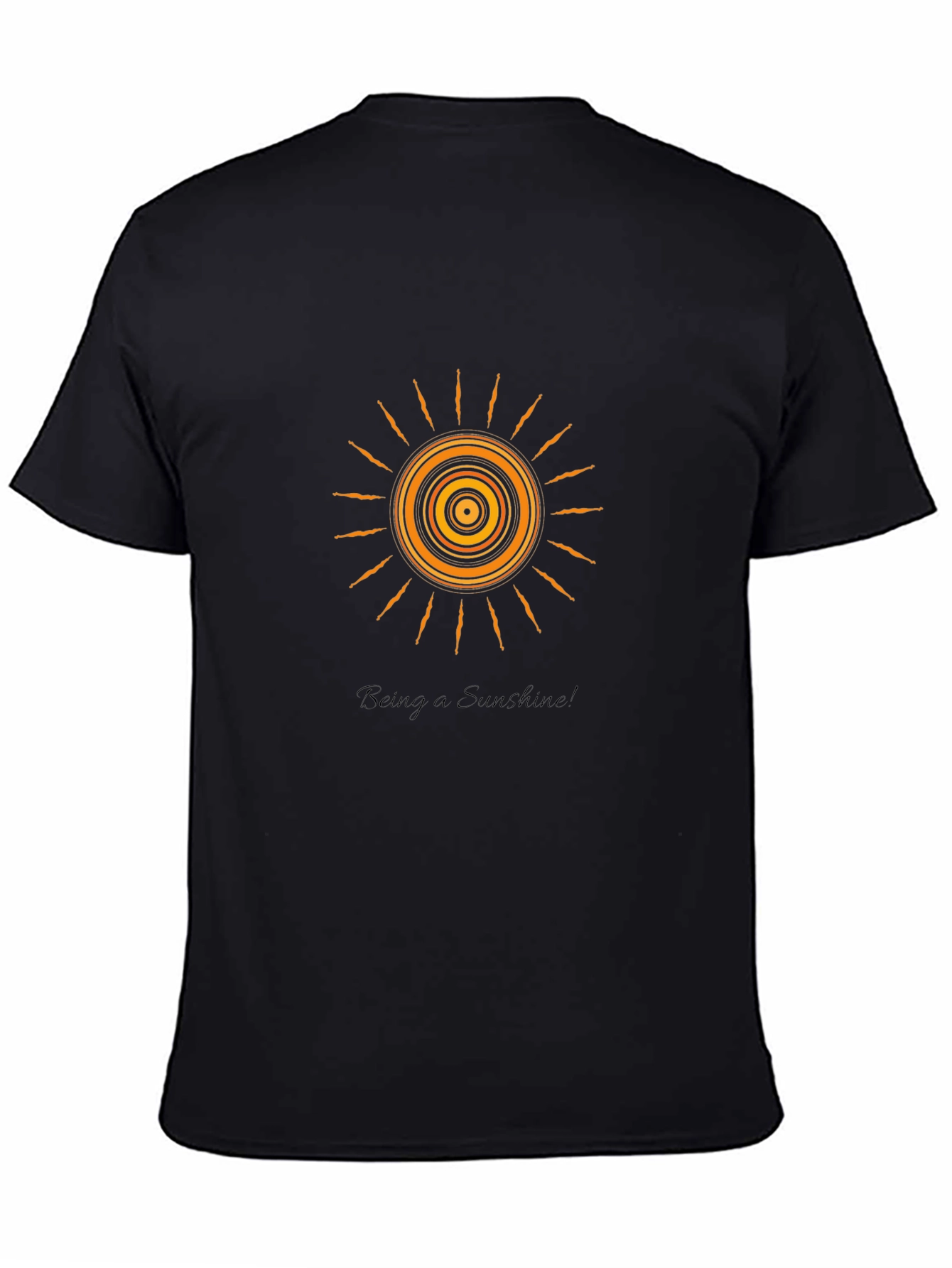 Sunshine Graphic Tee - Black Cotton Blend