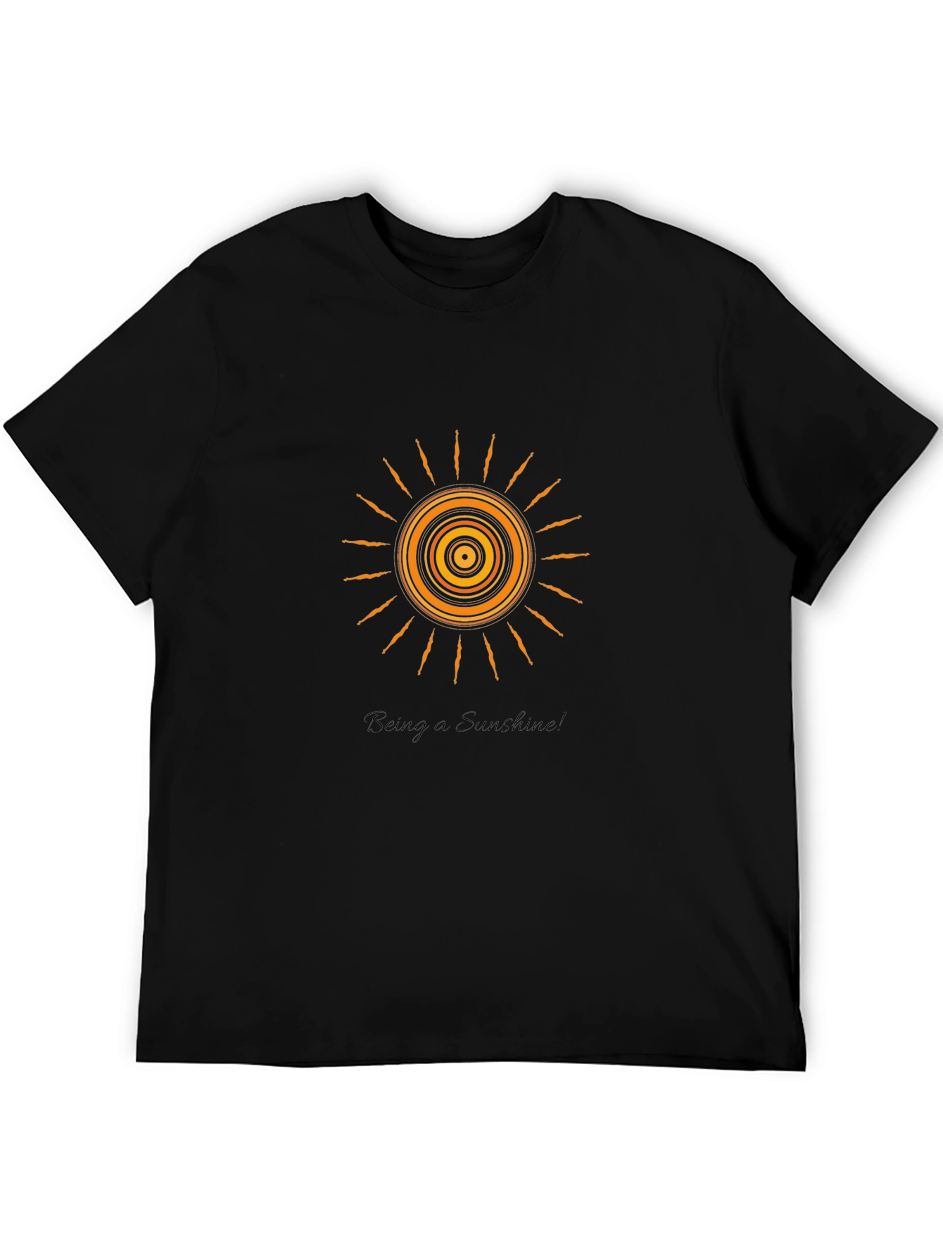 Sunshine Graphic Tee - Black Cotton Blend