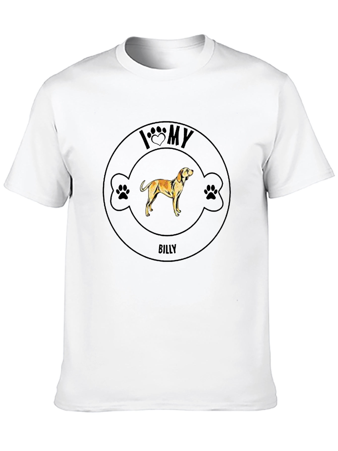 I Love My Billy Dog T-Shirt