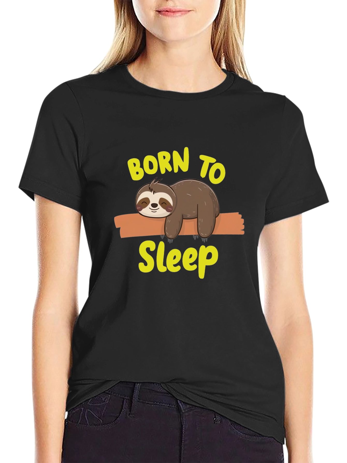 Born to Sleep Sloth Graphic Tee