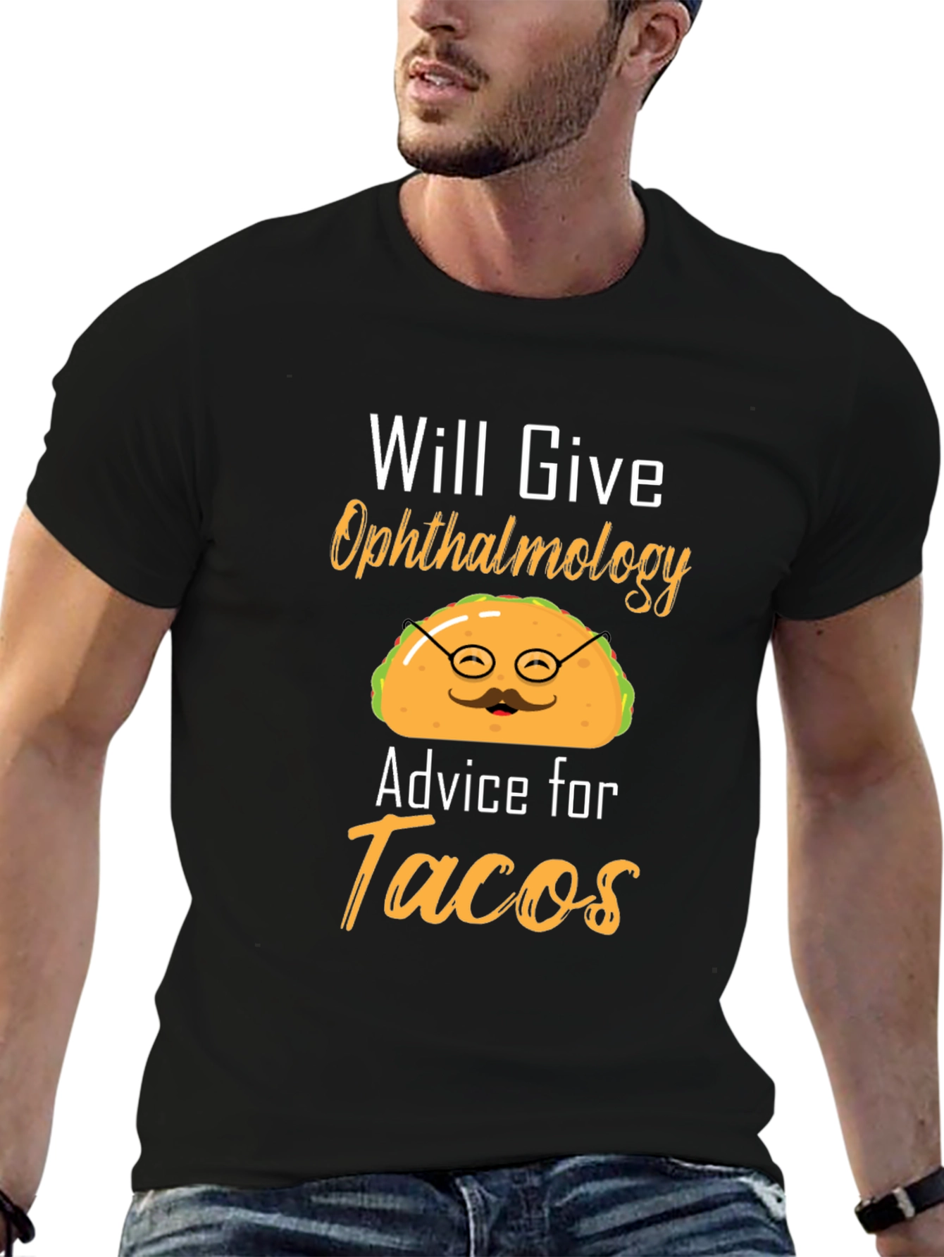 Ophthalmology Advice for Tacos Funny Graphic T-Shirt