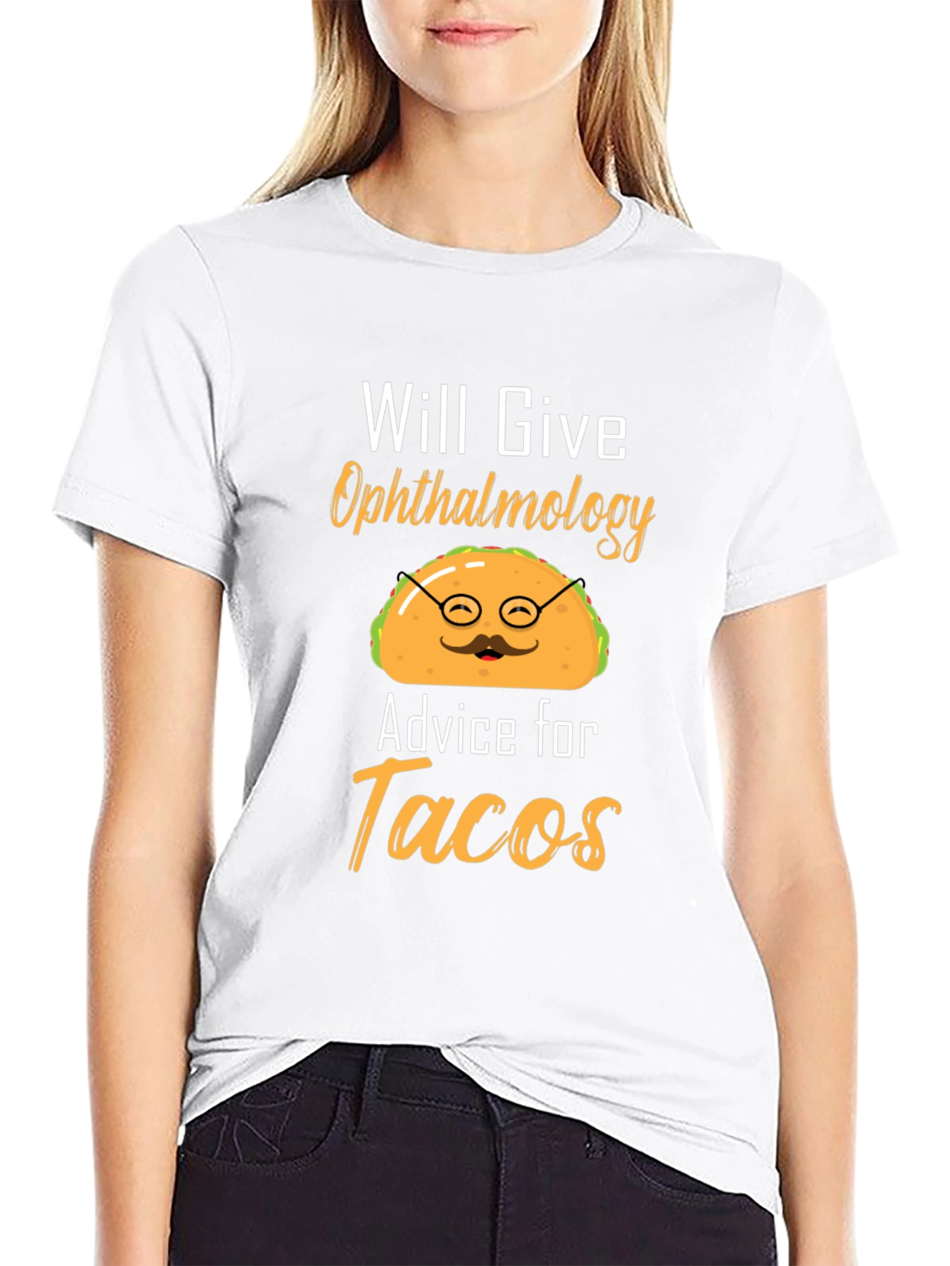 Ophthalmology Advice for Tacos Funny Graphic T-Shirt