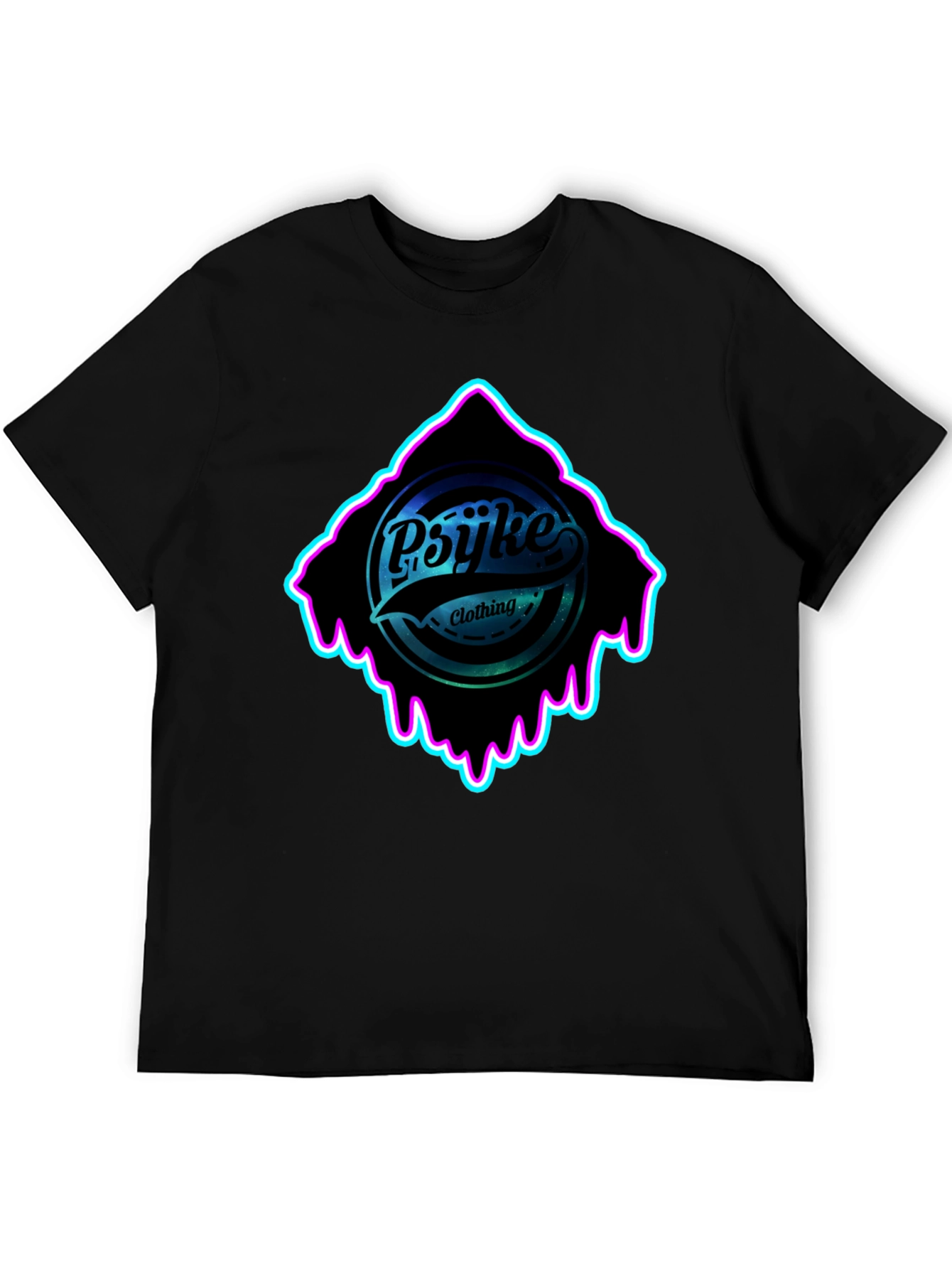 Psyke Clothing Black Graphic T-Shirt