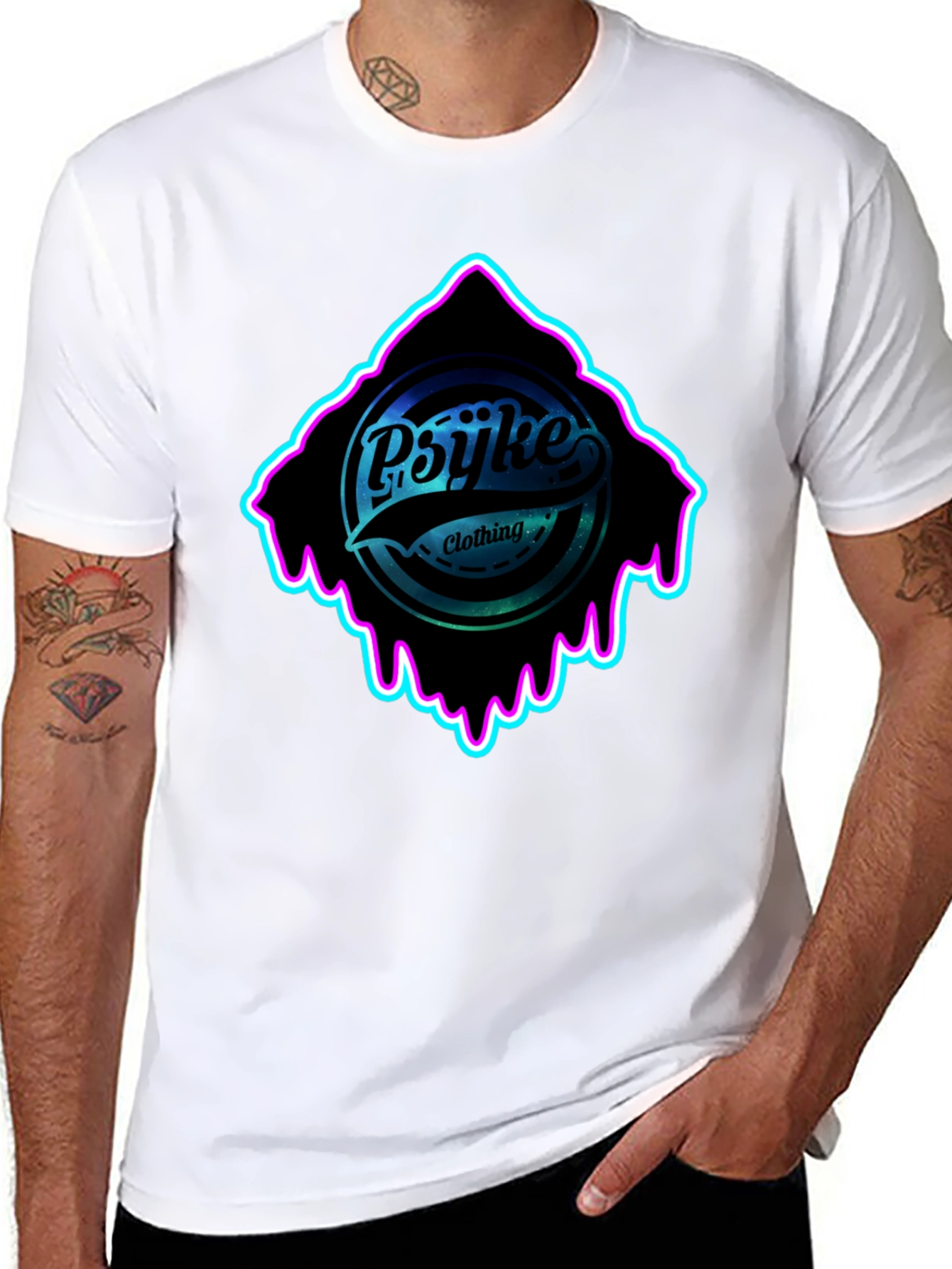 Psyke Clothing Black Graphic T-Shirt