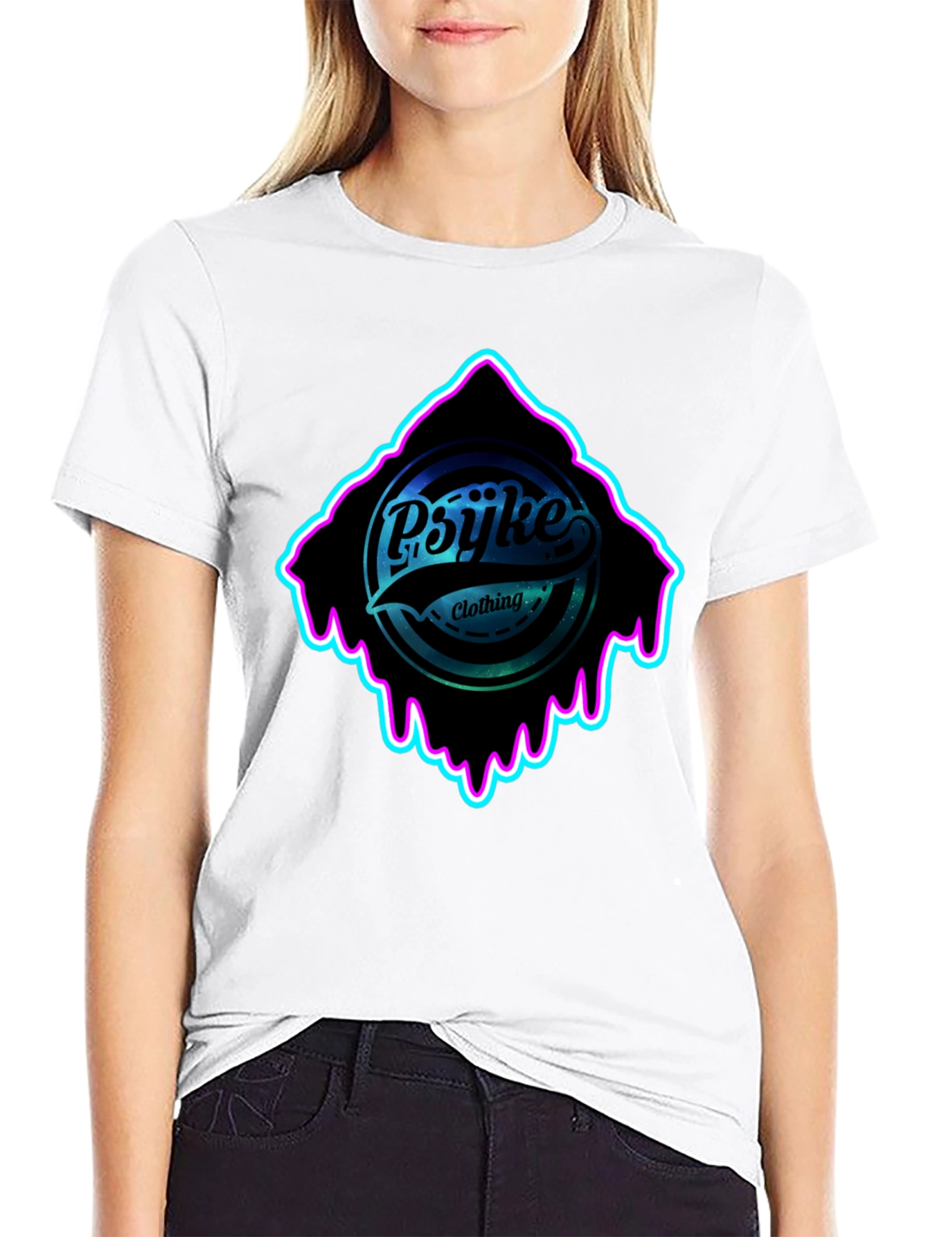 Psyke Clothing Black Graphic T-Shirt