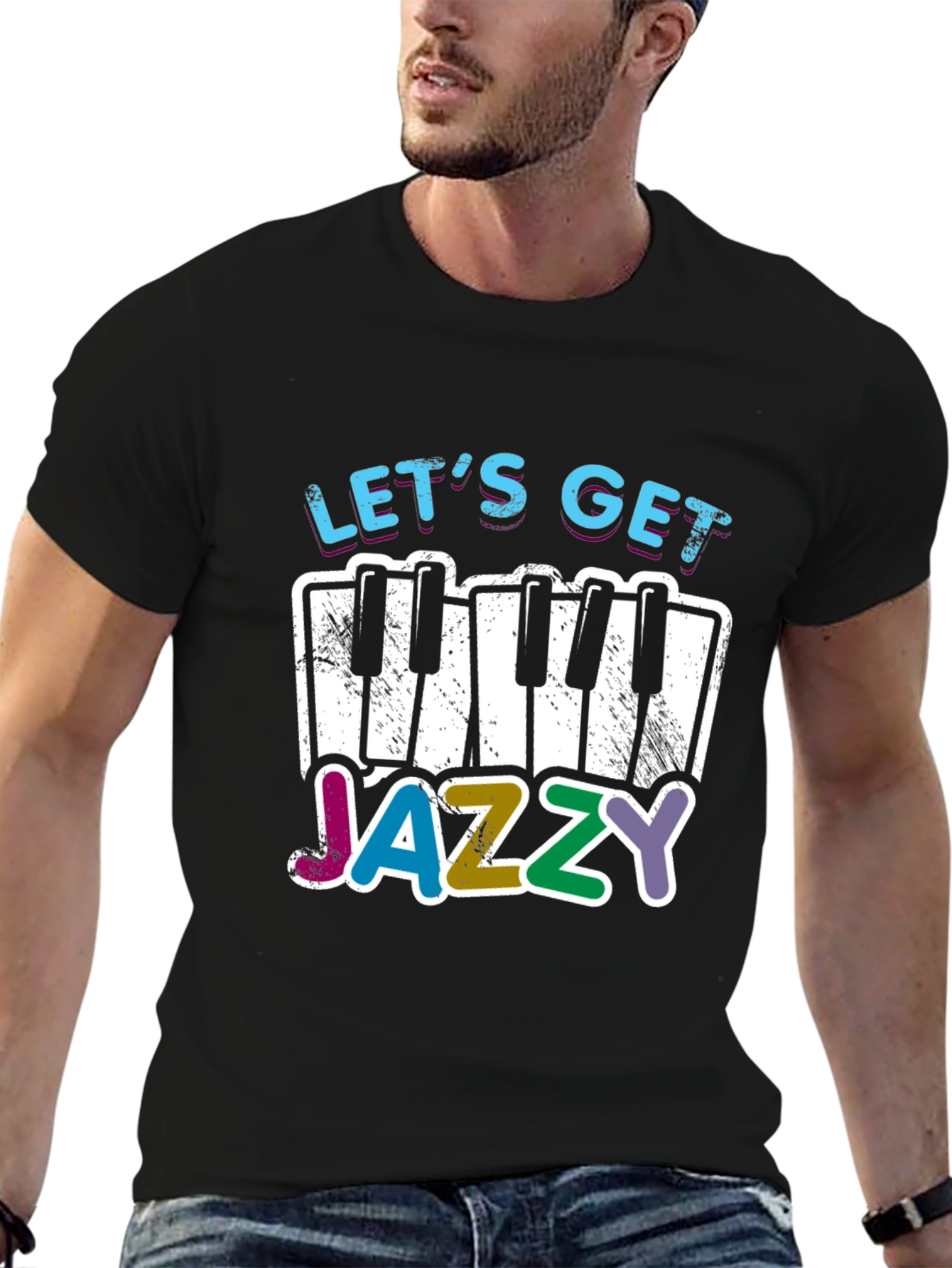 Lets Get Jazzy T-Shirt - Music Lover Tee
