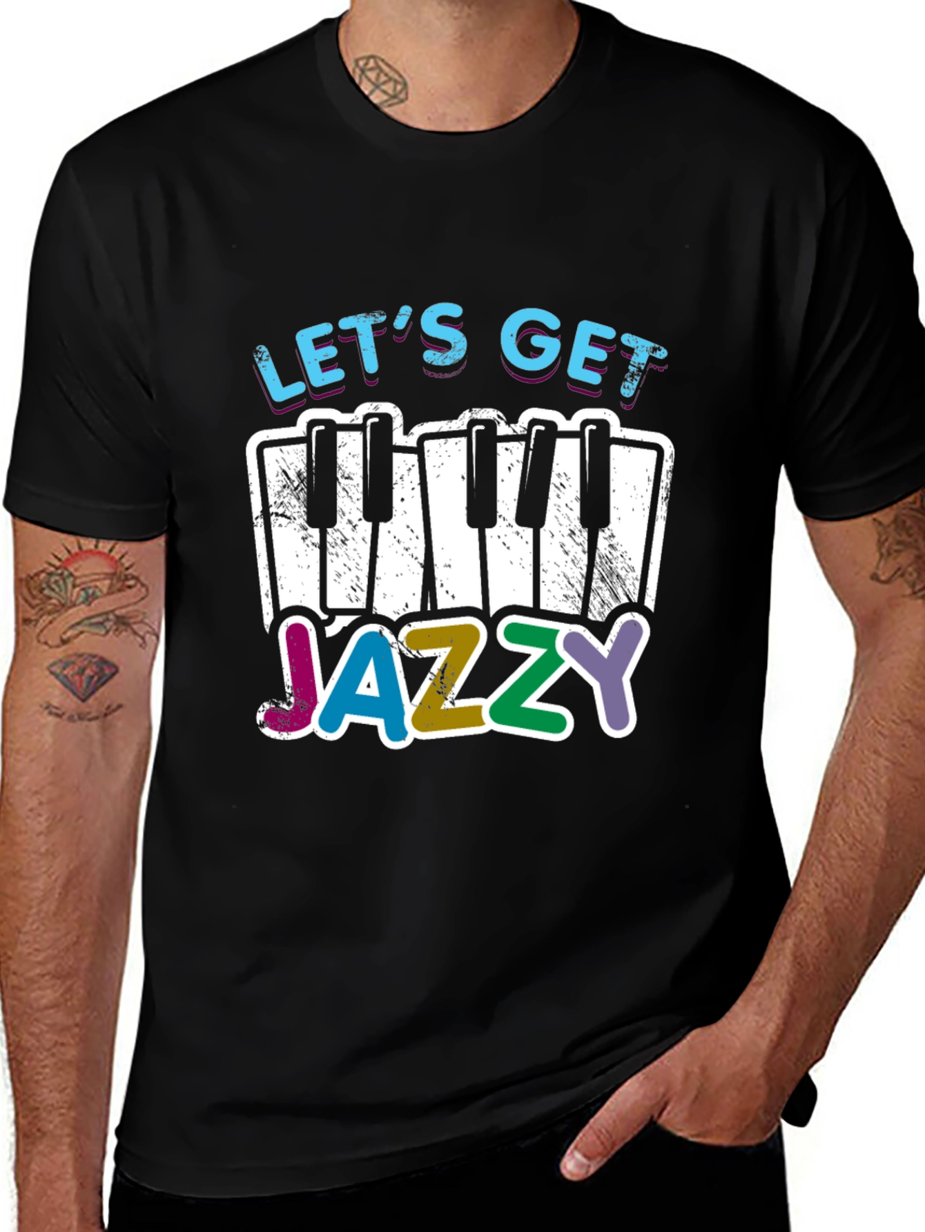 Lets Get Jazzy T-Shirt - Music Lover Tee