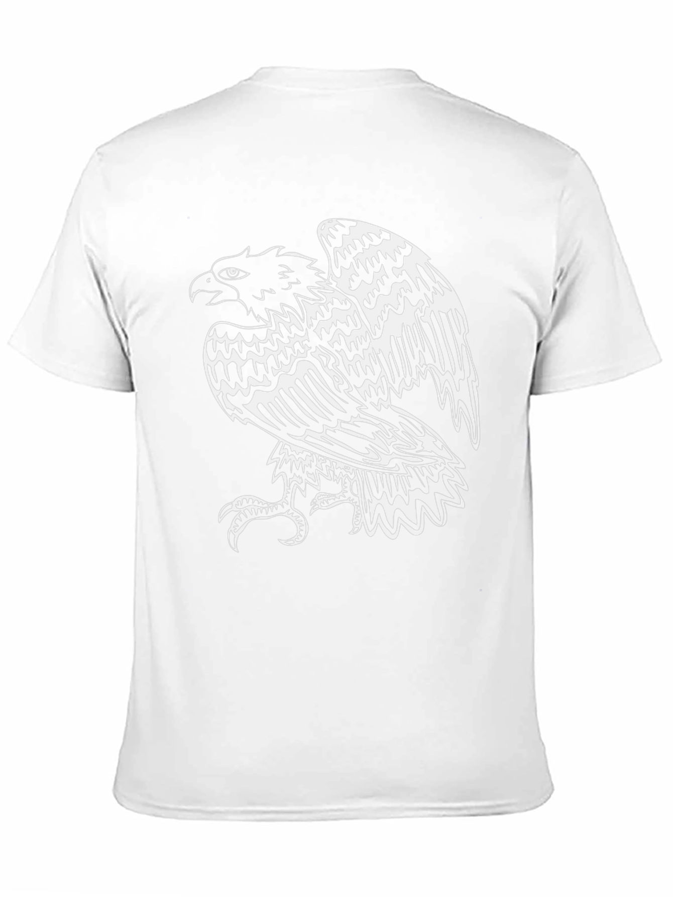 Bold Eagle Graphic Tee - Black Cotton T-Shirt
