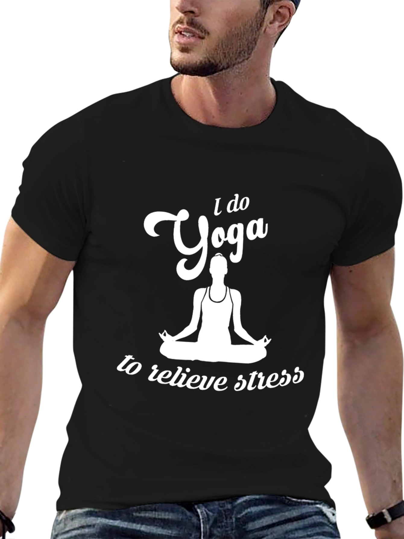 Yoga Stress Relief Graphic T-Shirt