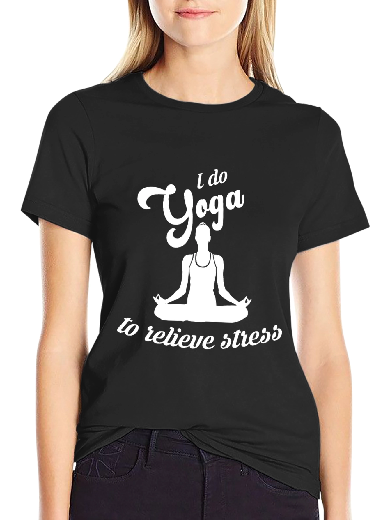 Yoga Stress Relief Graphic T-Shirt