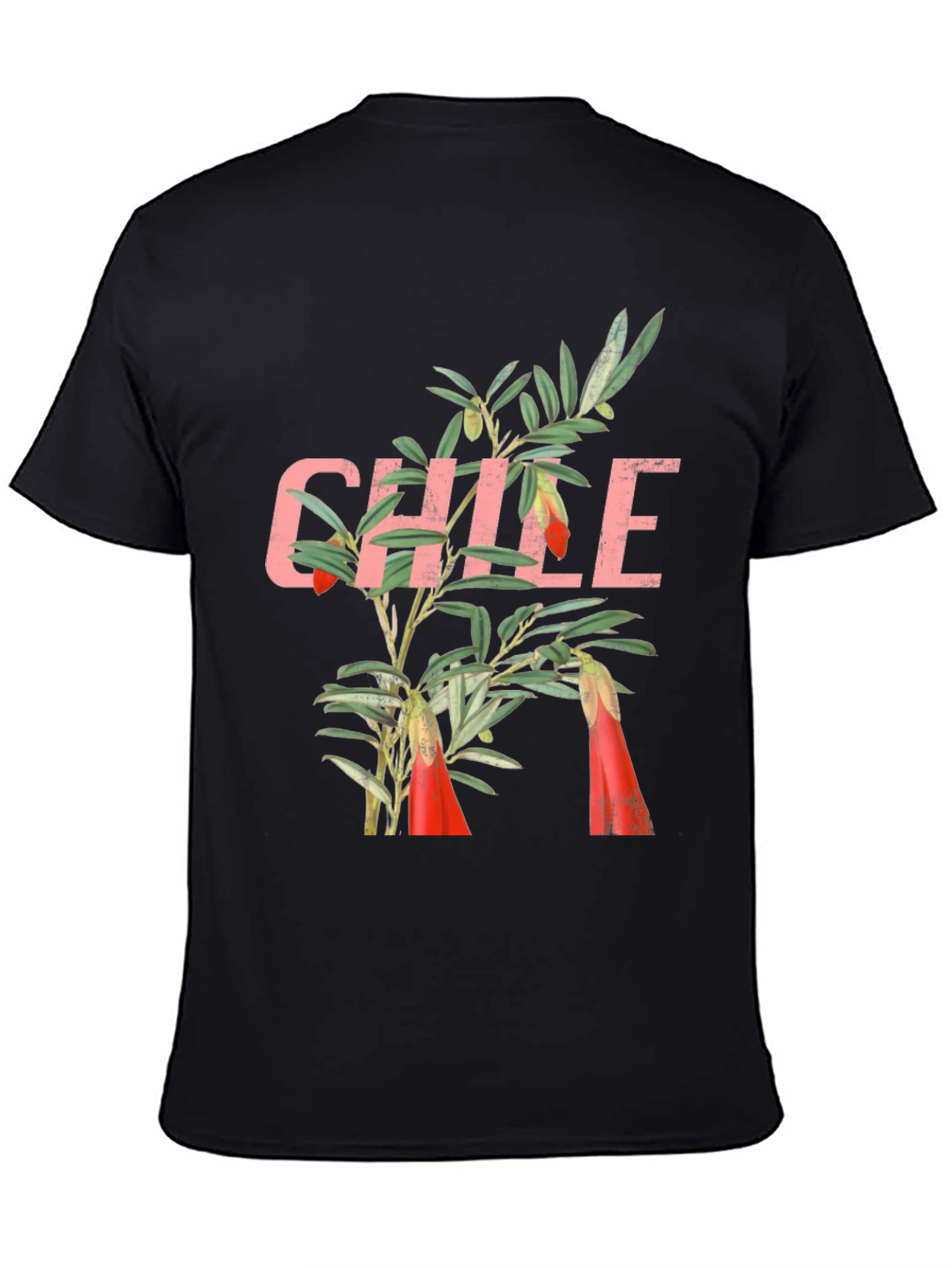 Chile Flower Graphic Tee - Black