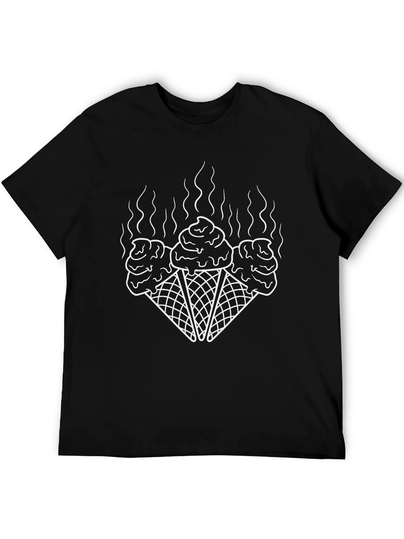 Cool Ice Cream Cones Graphic T-Shirt