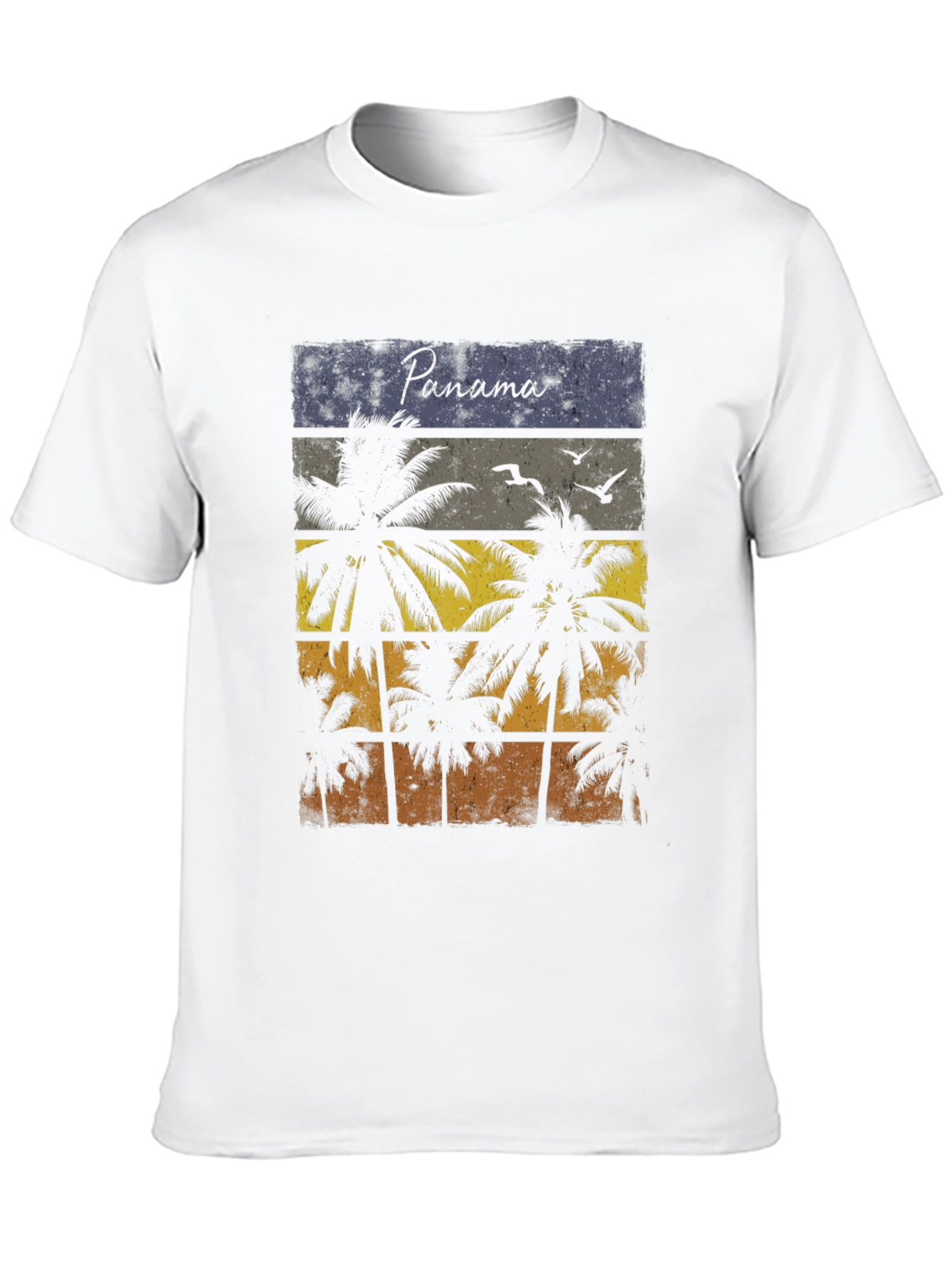 Panama Palm Tree Graphic T-Shirt