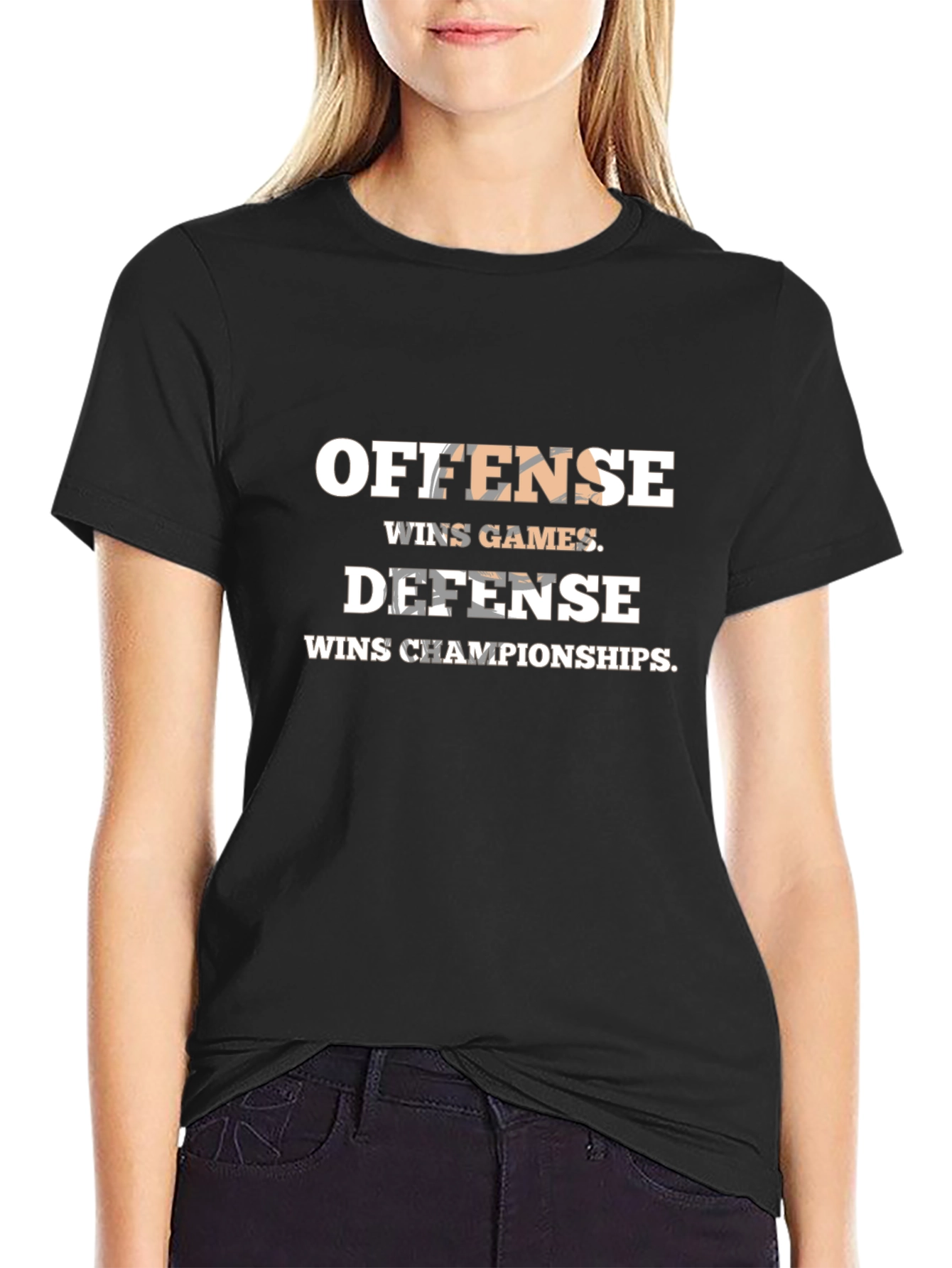 Offense Wins Games Defense Wins Championships T-Shirt