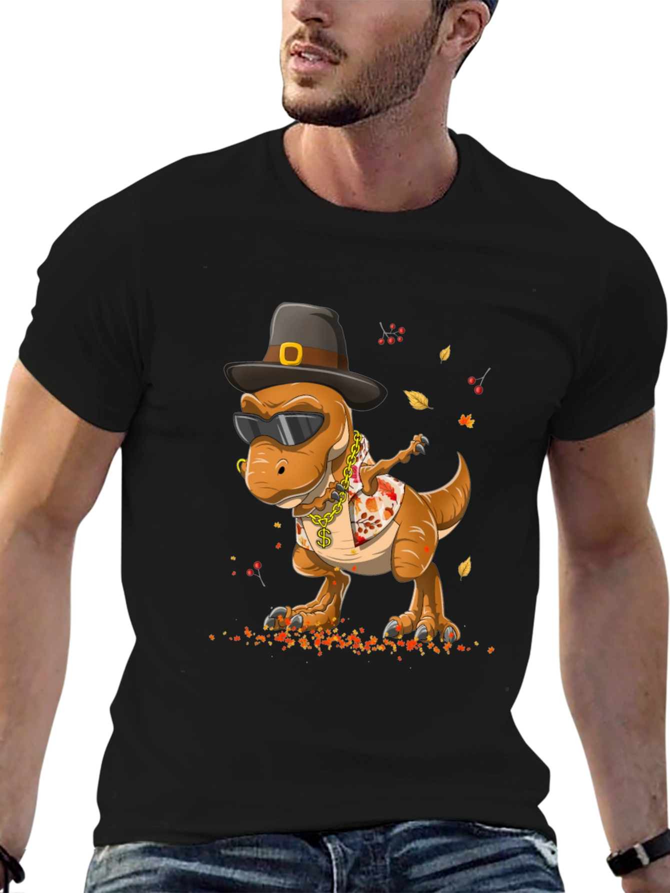 Thanksgiving T-Rex Graphic Tee