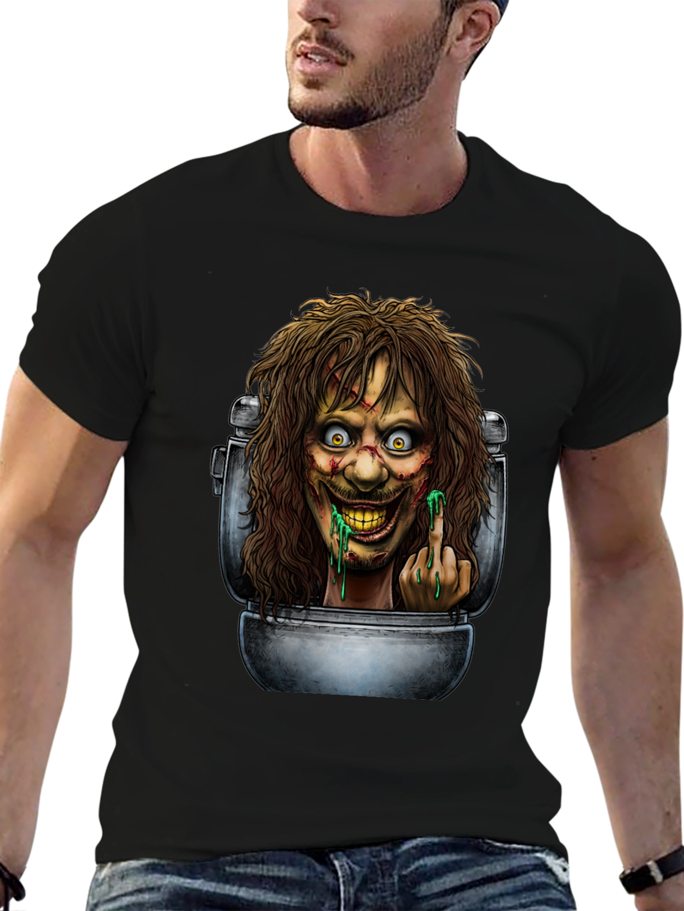 Toilet Monster Graphic Tee