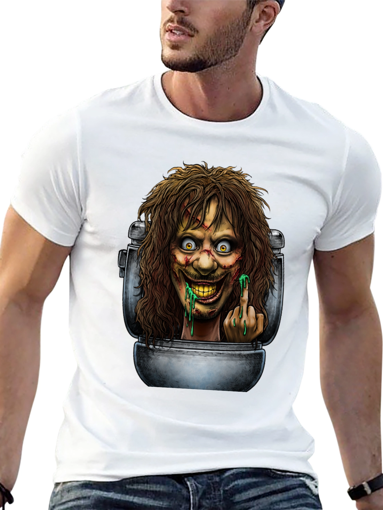 Toilet Monster Graphic Tee