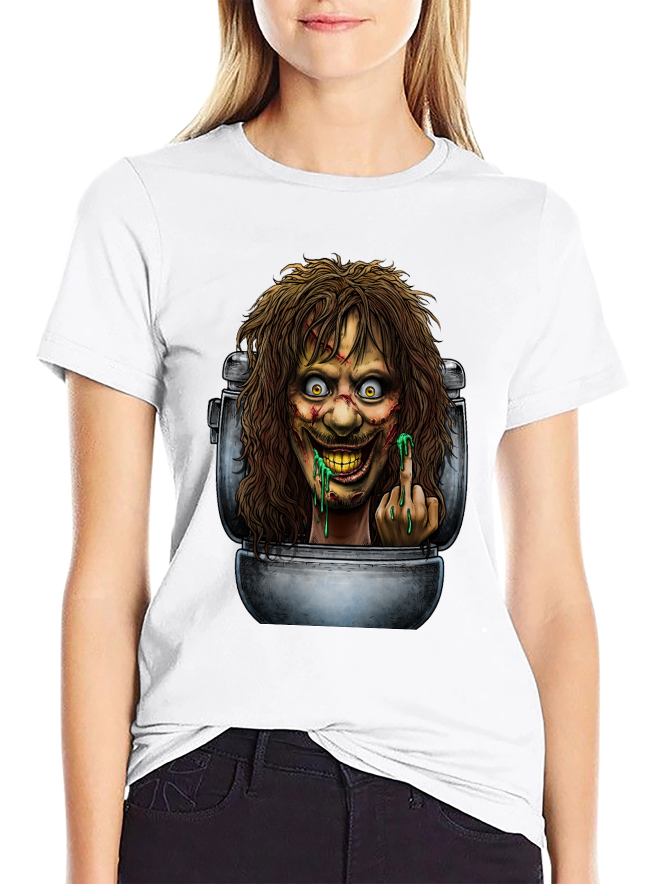 Toilet Monster Graphic Tee