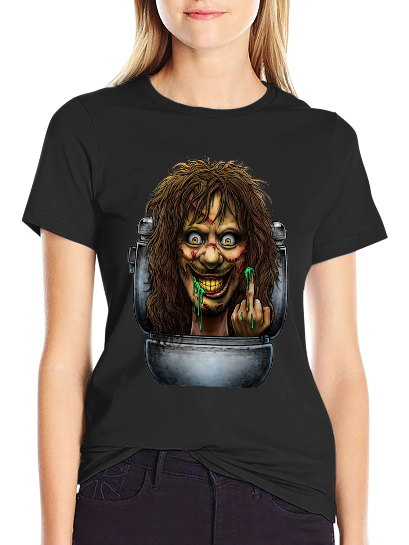 Toilet Monster Graphic Tee