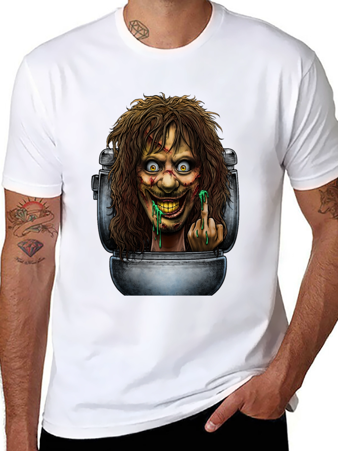 Toilet Monster Graphic Tee