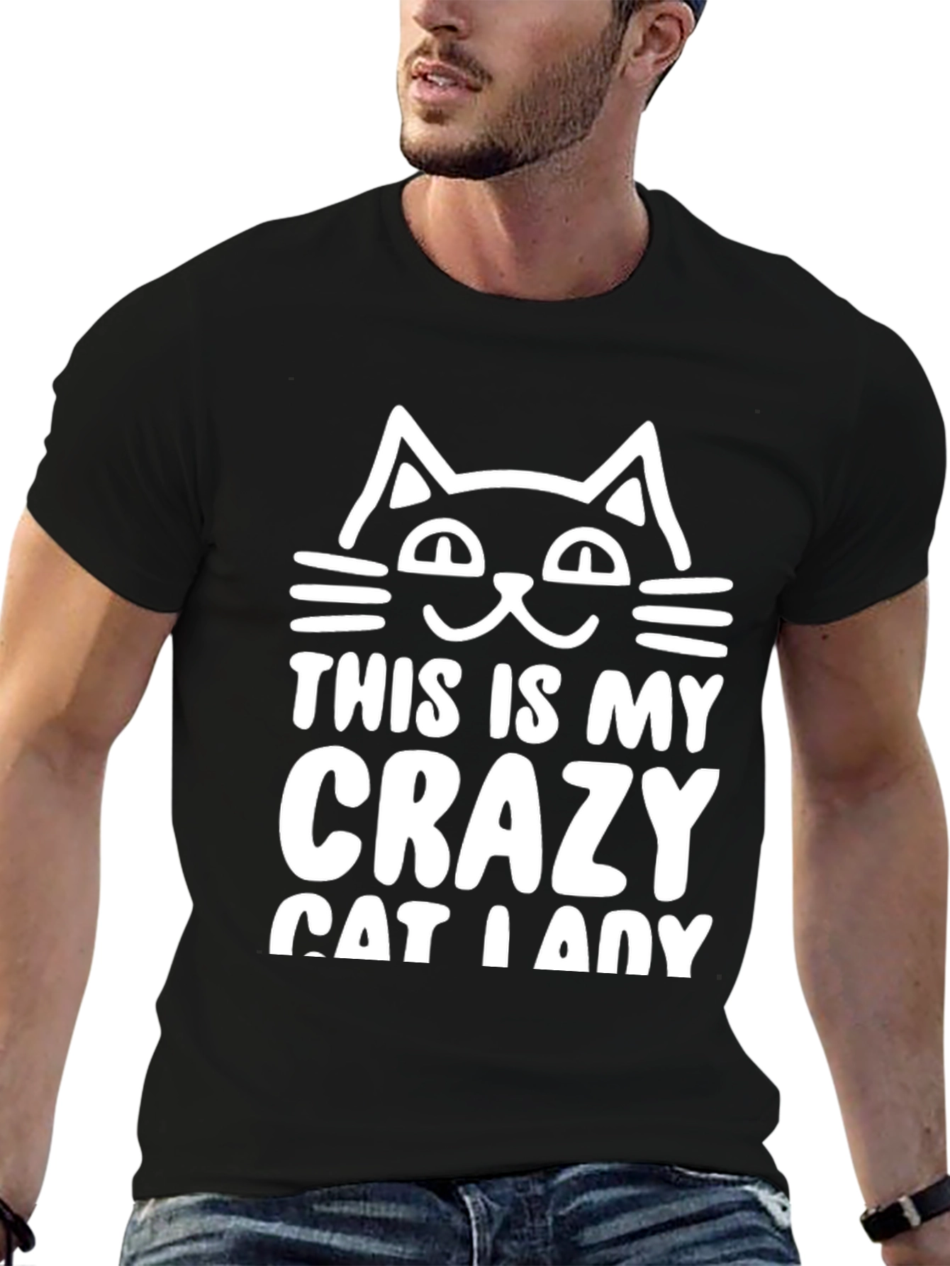 Crazy Cat Lady T-Shirt - Novelty Tee