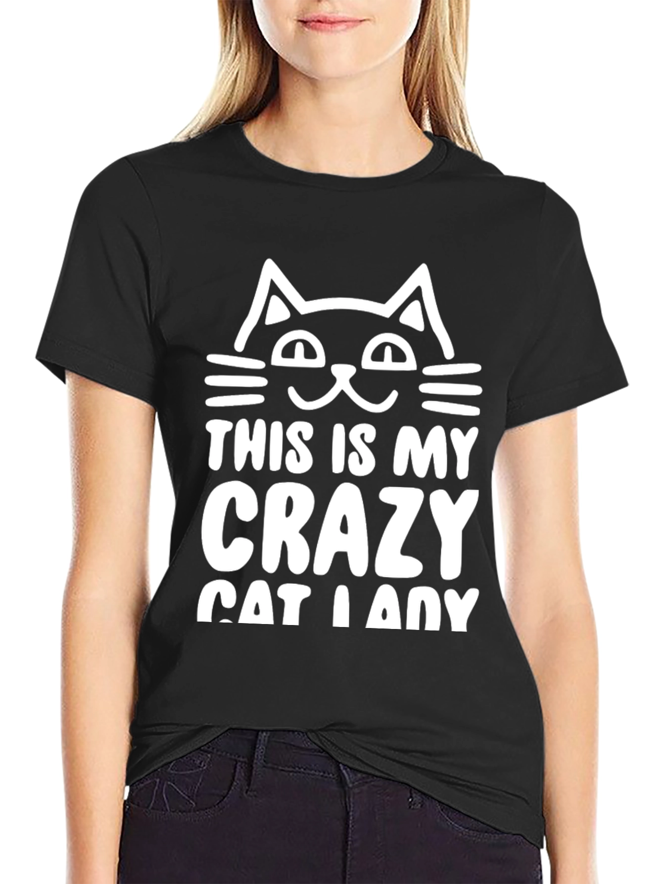 Crazy Cat Lady T-Shirt - Novelty Tee