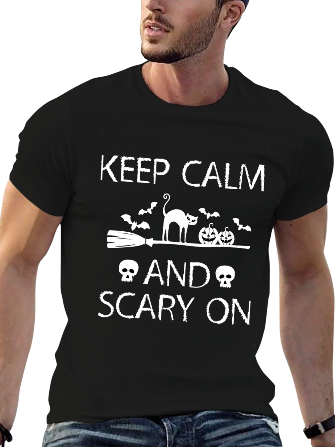 Keep Calm and Scary On Halloween T-Shirt