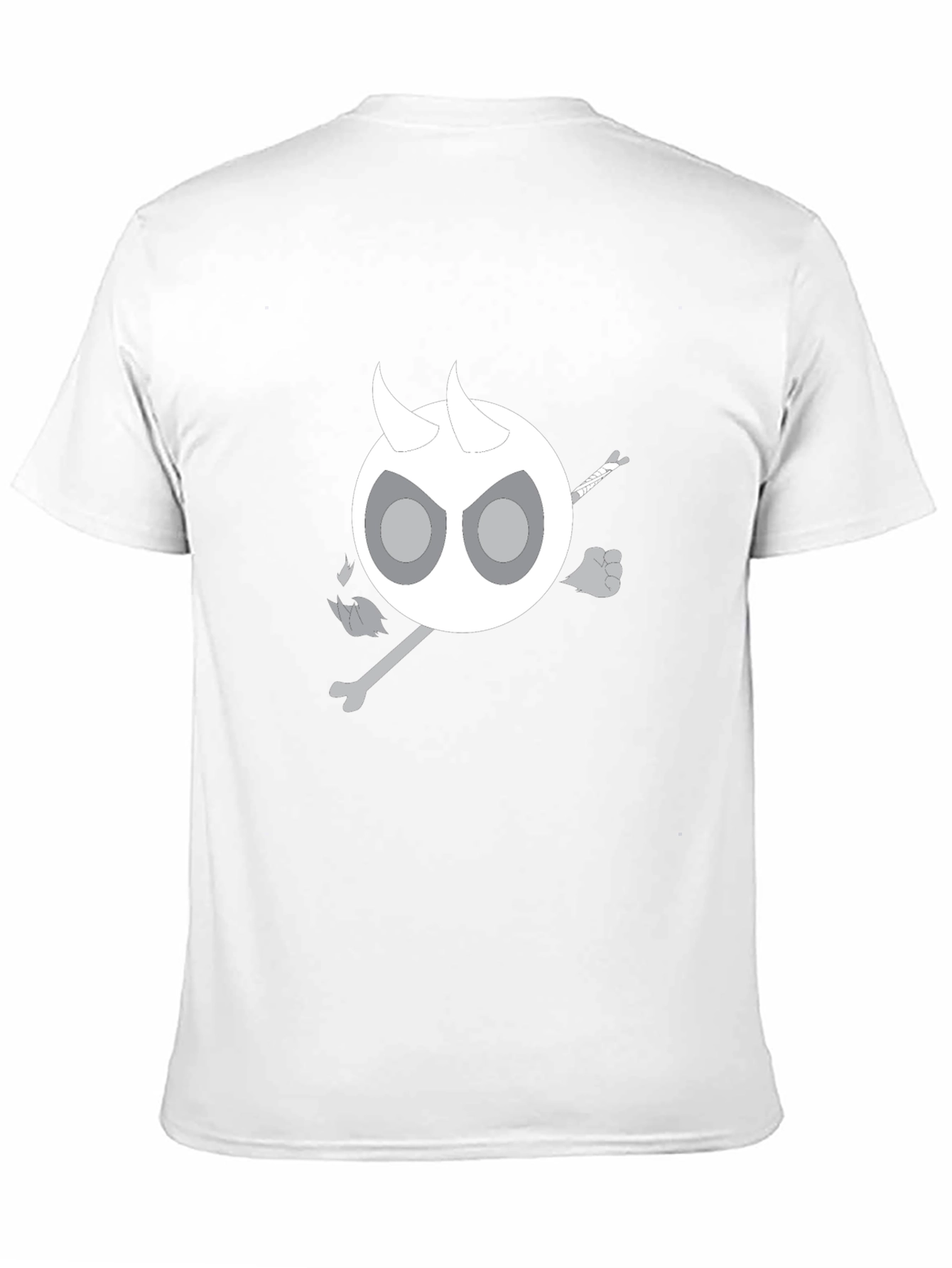 Devil Skeleton T-Shirt - Black Cotton Blend