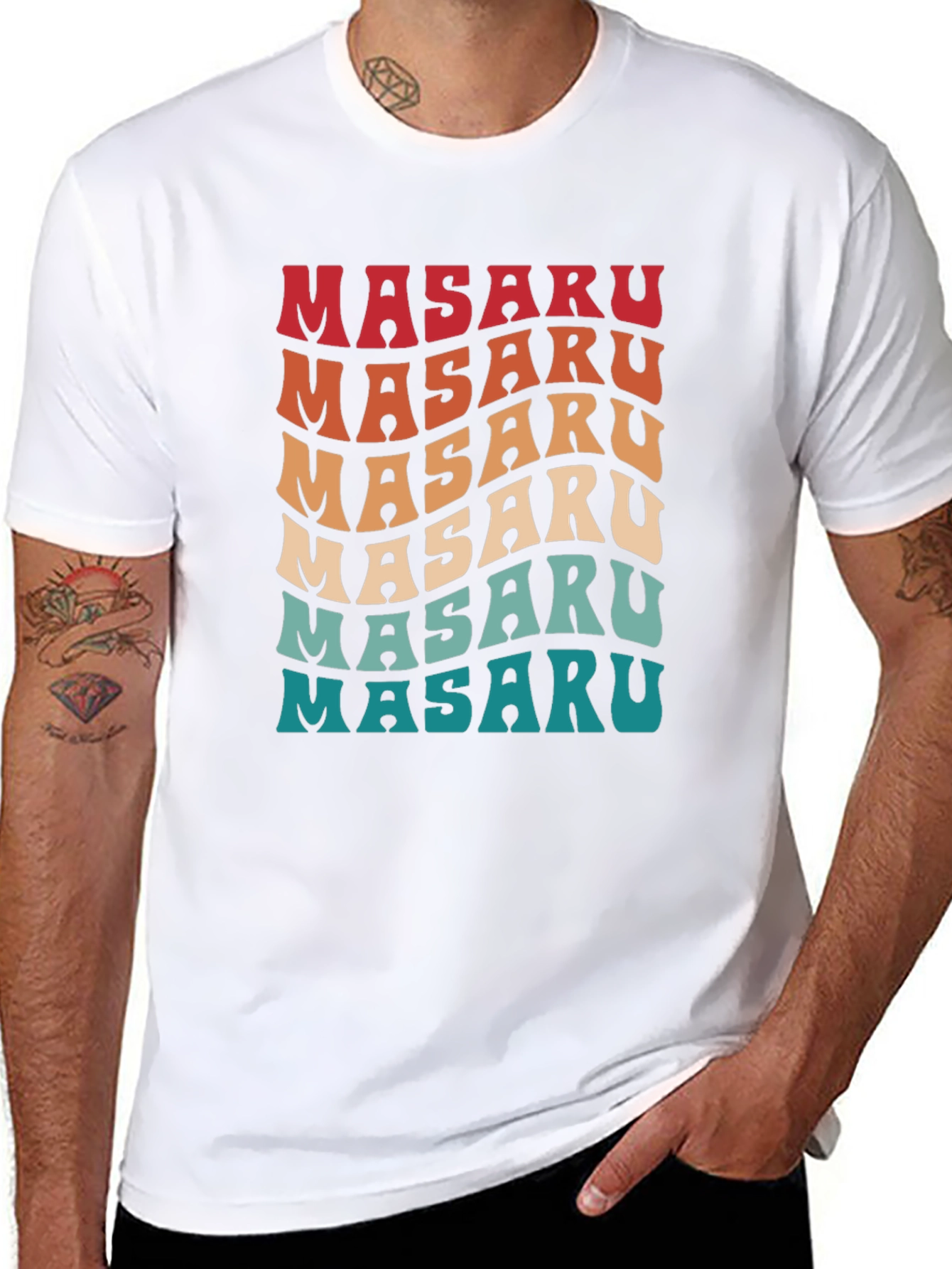 Retro Masaru Name T-Shirt