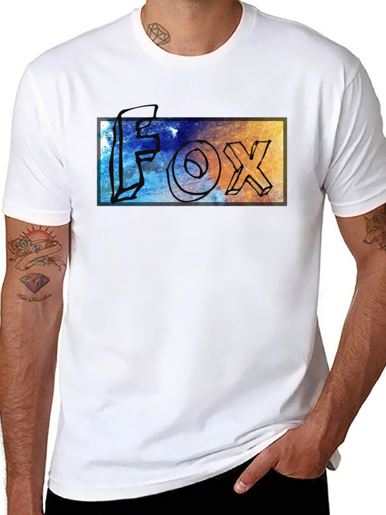 Stylish FOX Graphic Tee - Trendy Unisex T-Shirt