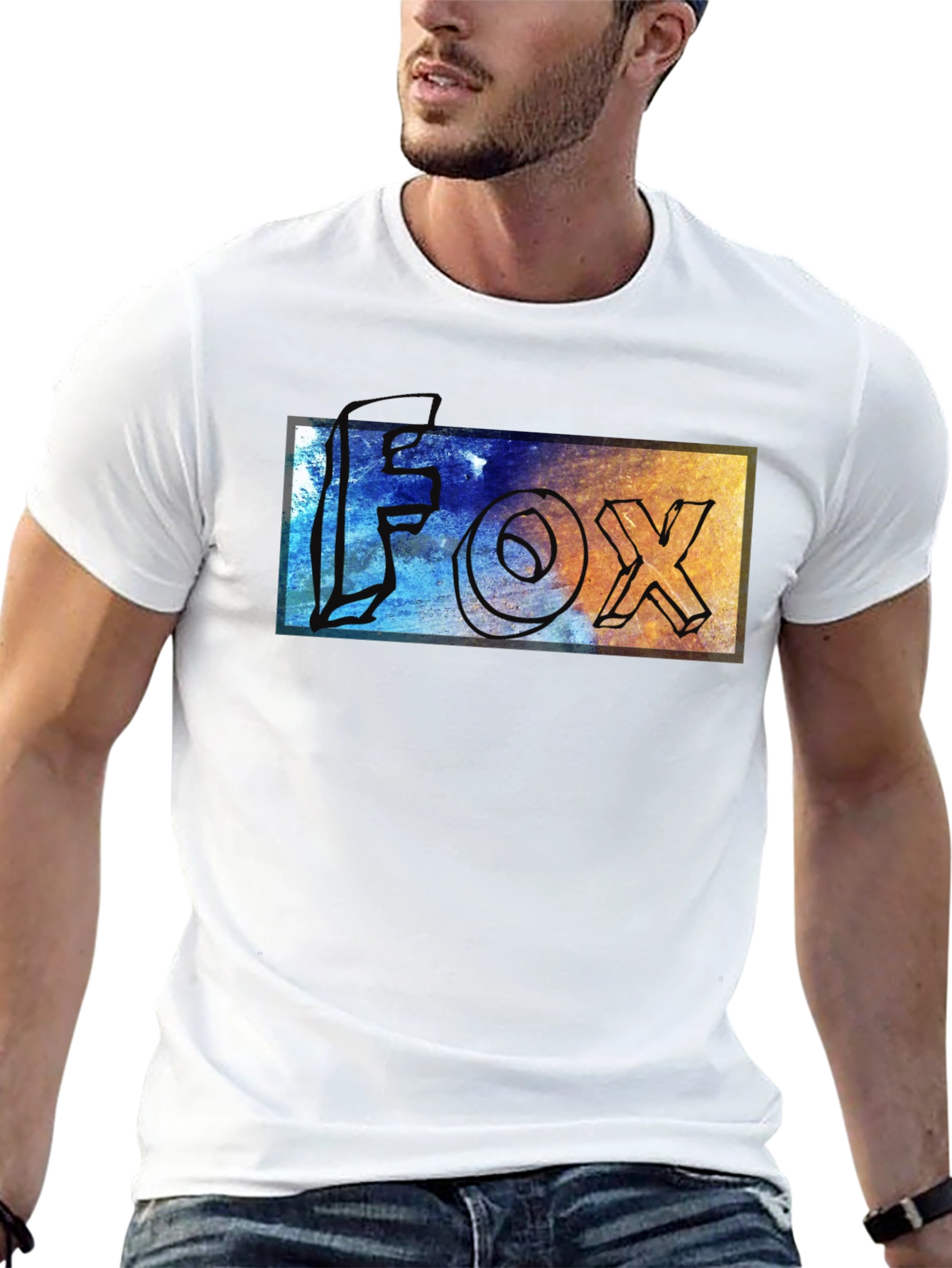 Stylish FOX Graphic Tee - Trendy Unisex T-Shirt