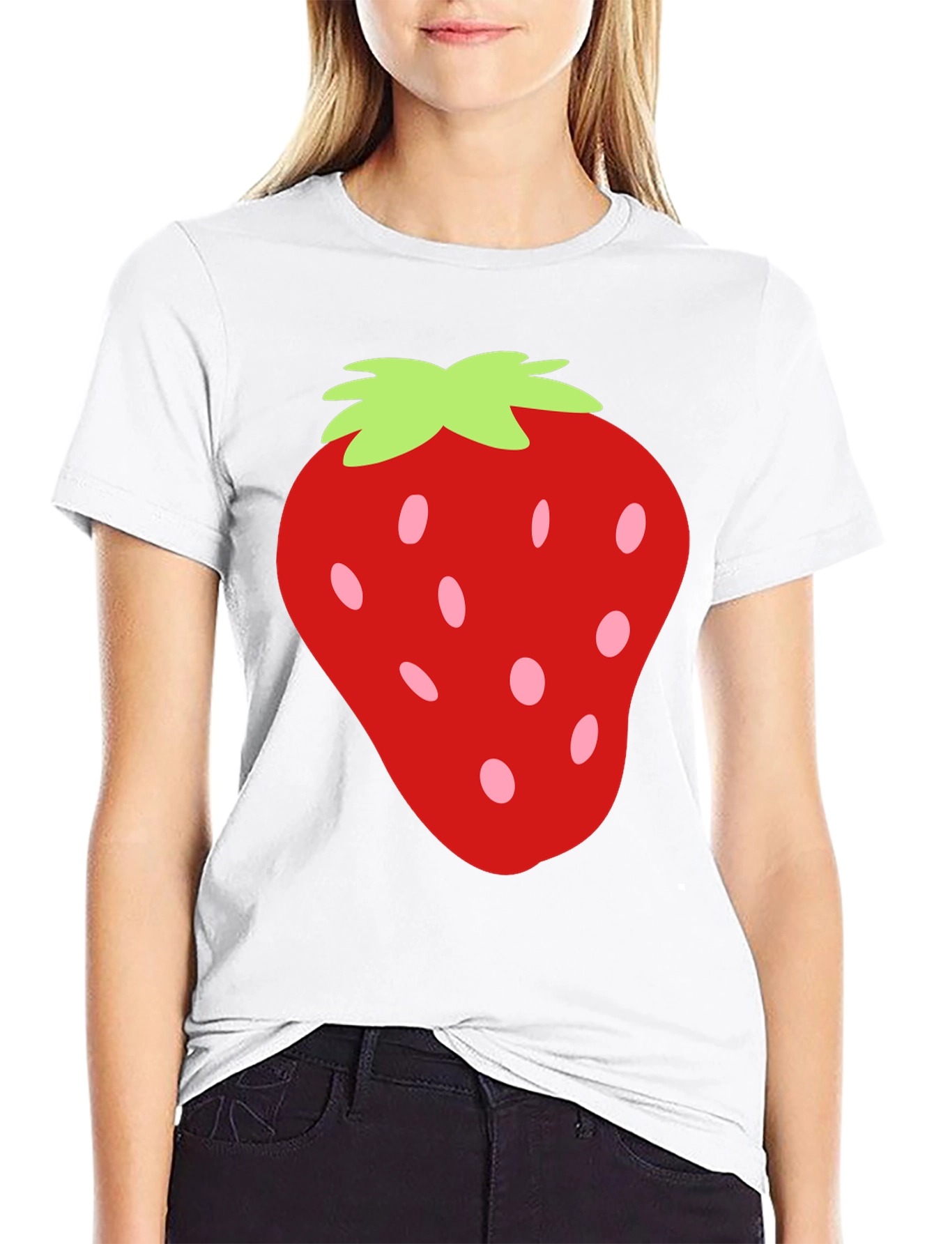 Strawberry Graphic Tee - Fun & Casual Style