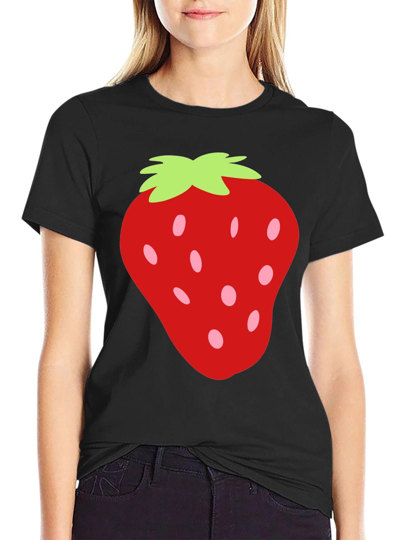Strawberry Graphic Tee - Fun & Casual Style