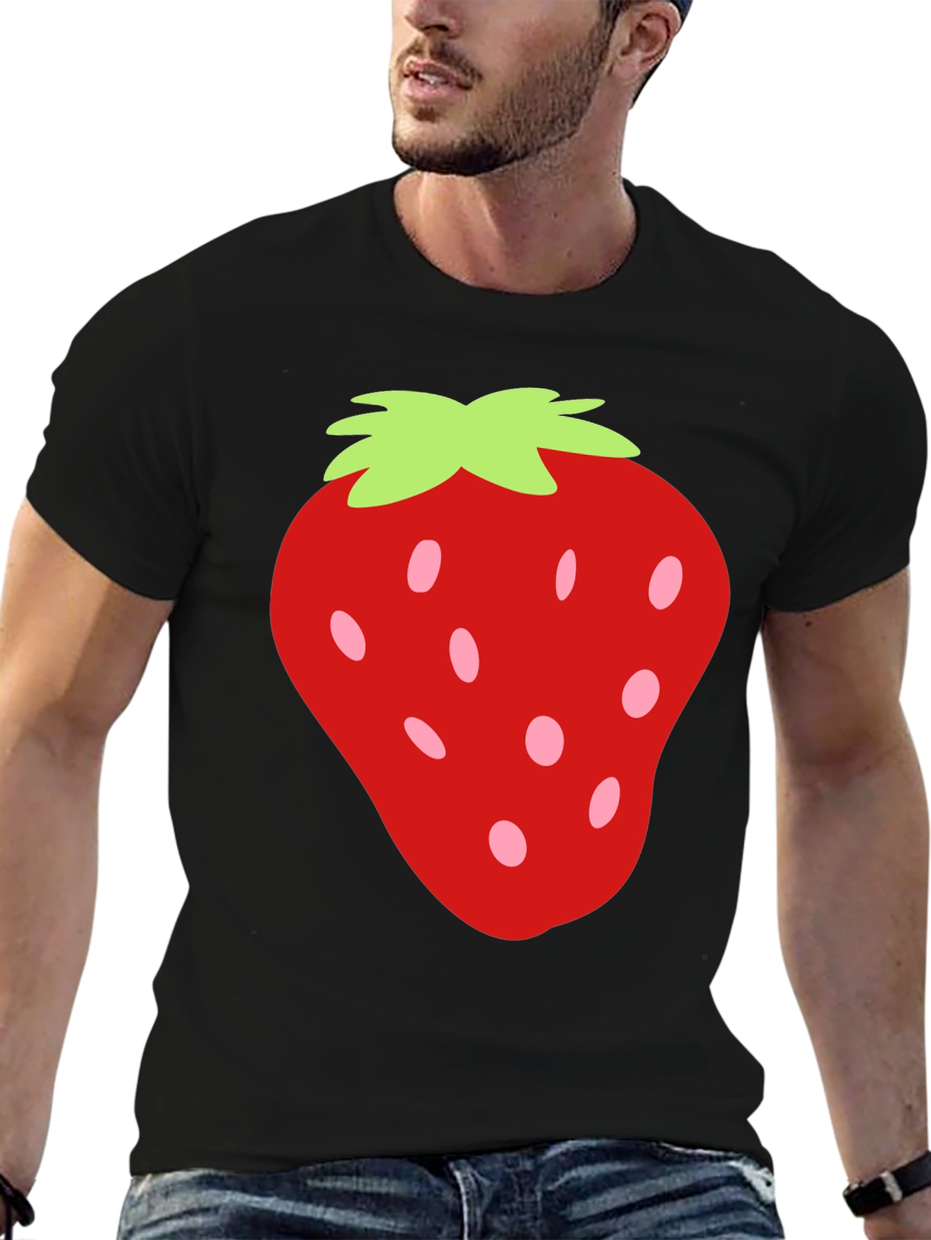 Strawberry Graphic Tee - Fun & Casual Style