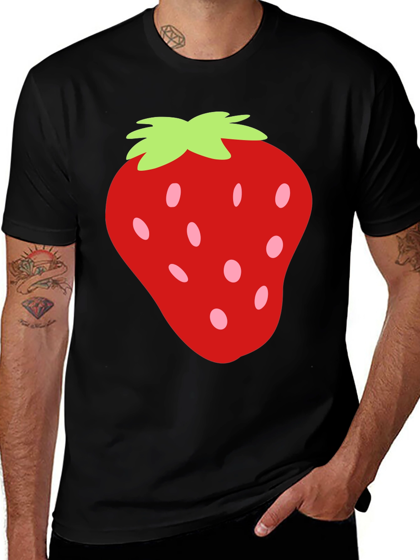 Strawberry Graphic Tee - Fun & Casual Style