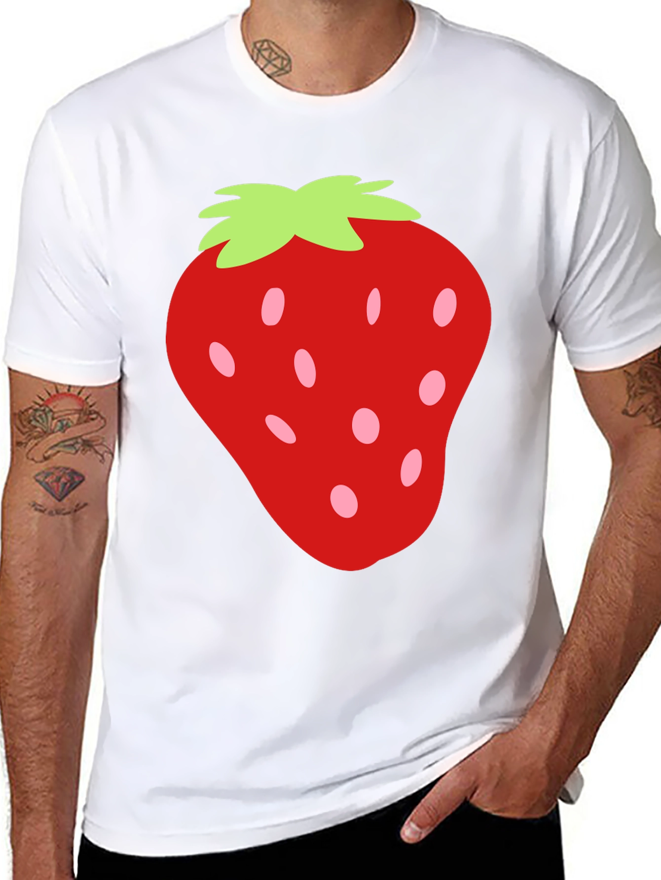 Strawberry Graphic Tee - Fun & Casual Style