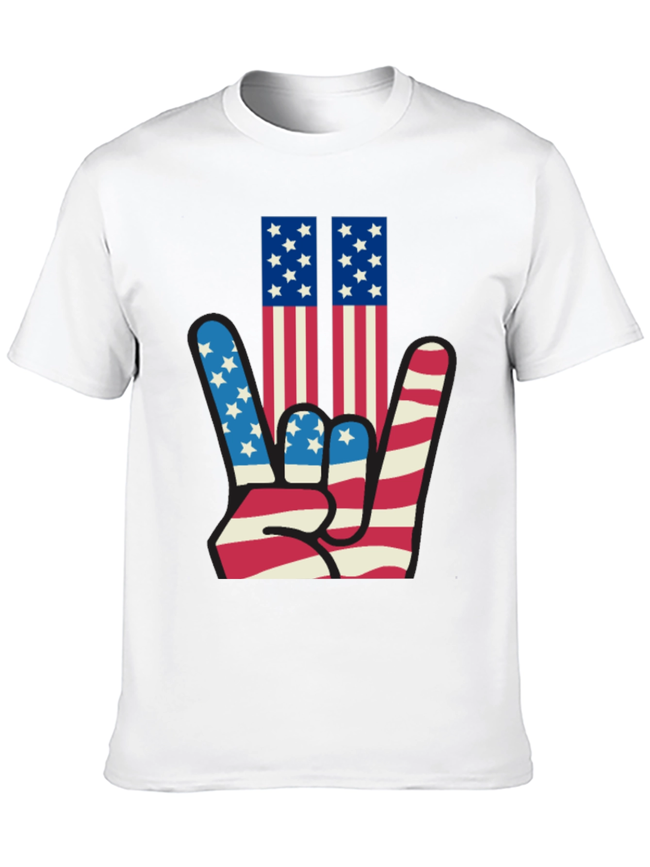 Patriotic Hand Sign Graphic Tee