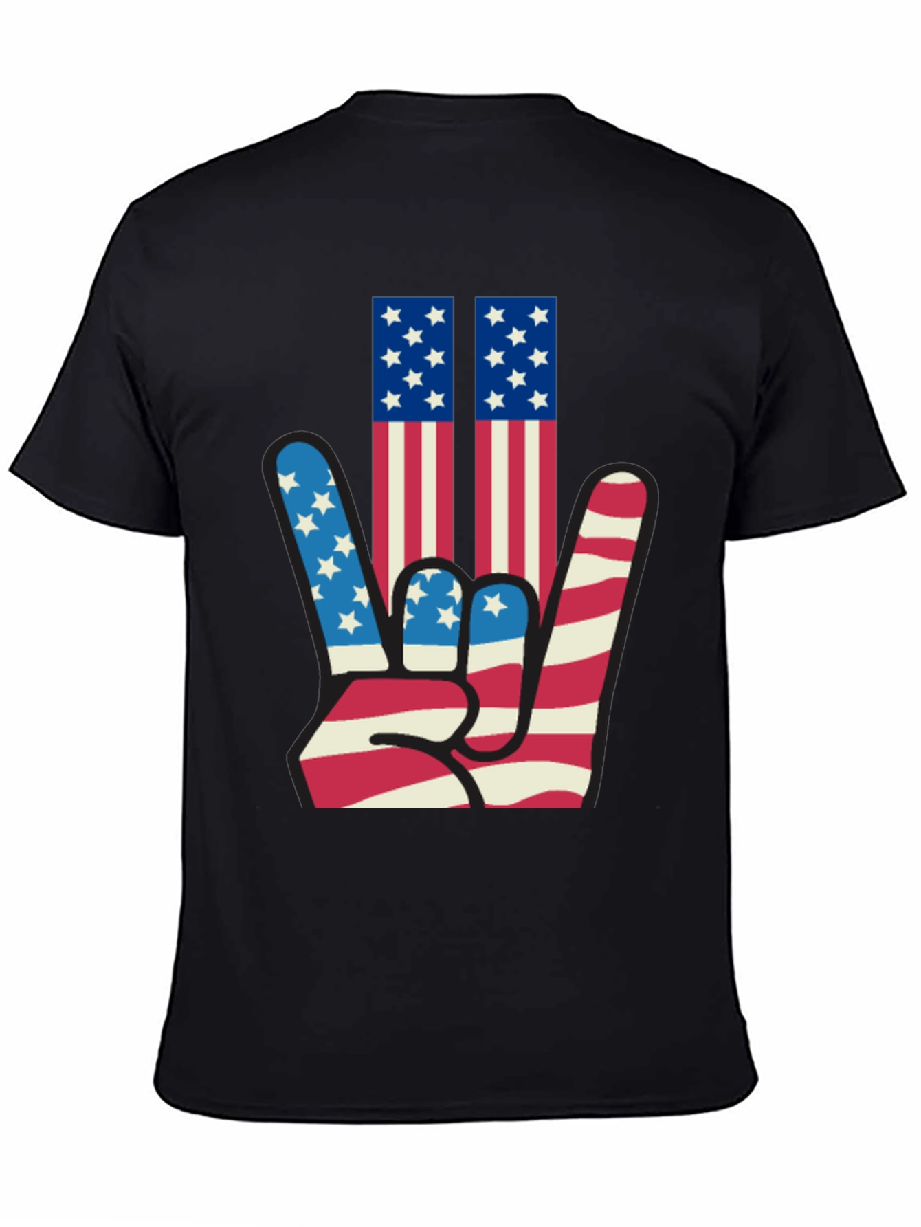Patriotic Hand Sign Graphic Tee