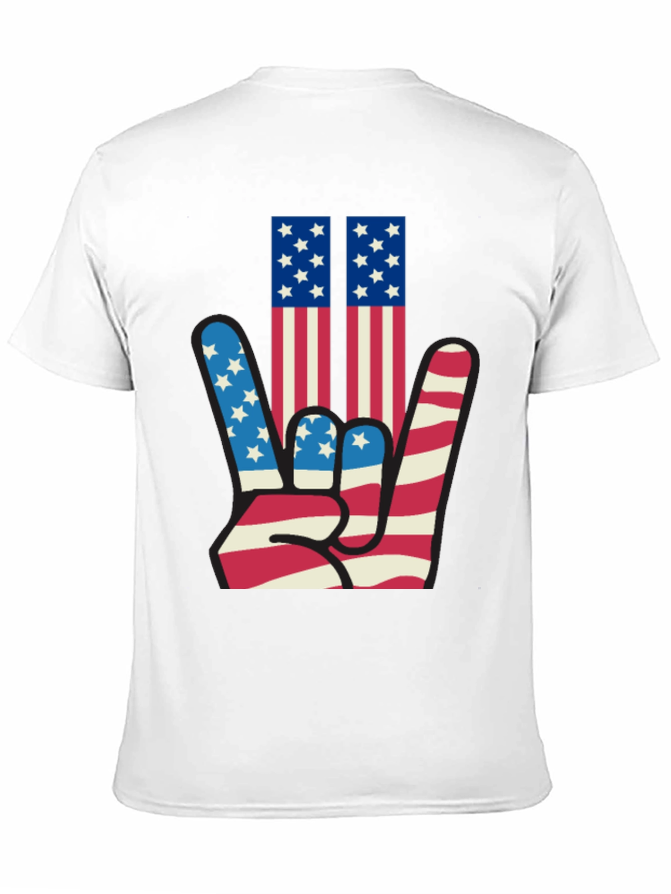 Patriotic Hand Sign Graphic Tee