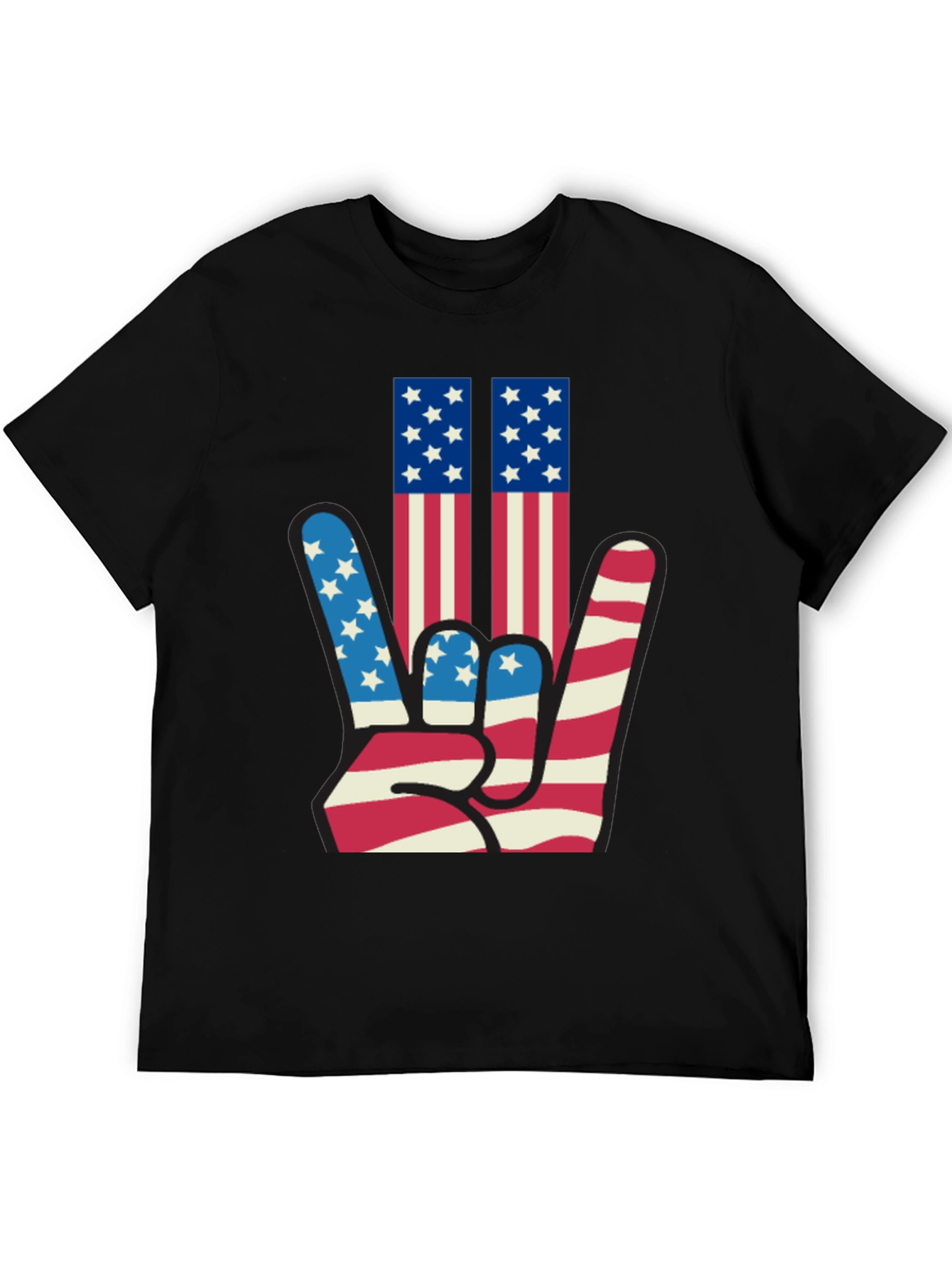 Patriotic Hand Sign Graphic Tee
