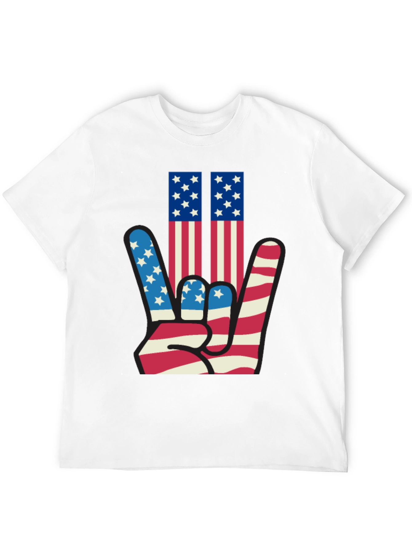 Patriotic Hand Sign Graphic Tee