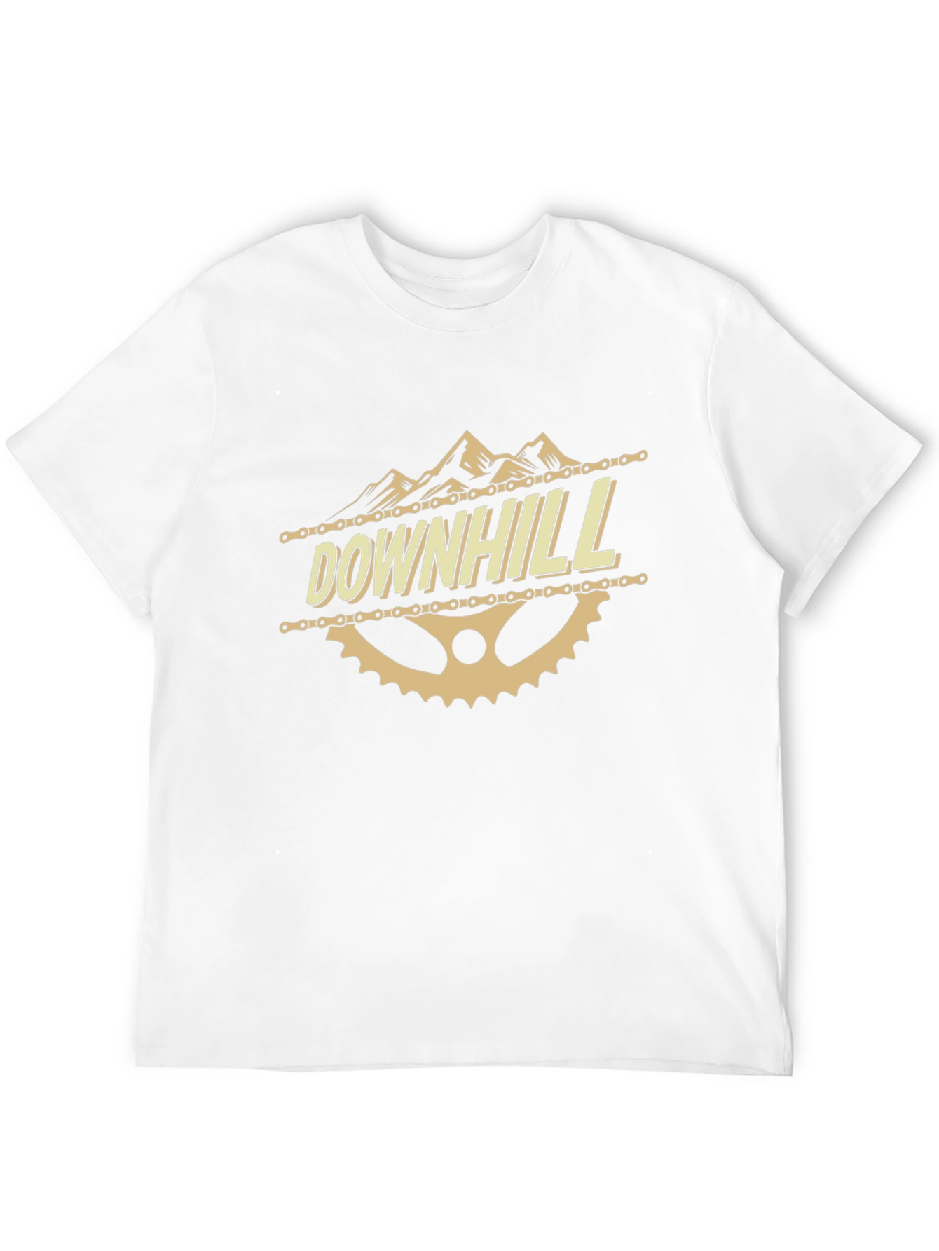 Downhill Mountain Bike Graphic Tee - Black