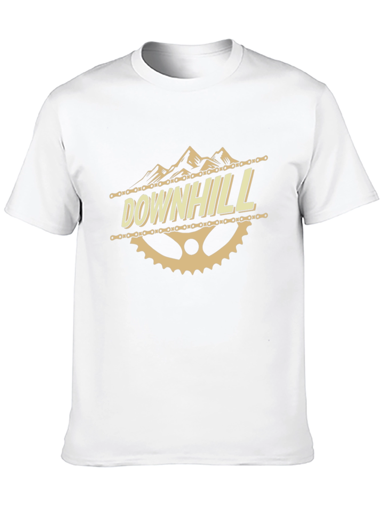 Downhill Mountain Bike Graphic Tee - Black